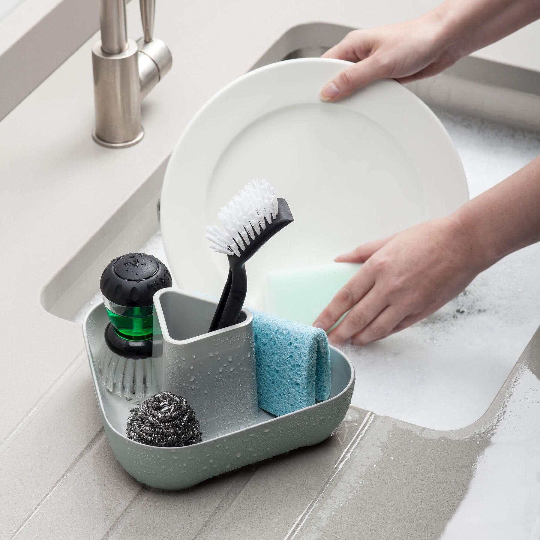 Melamine Sink Corner Tidy