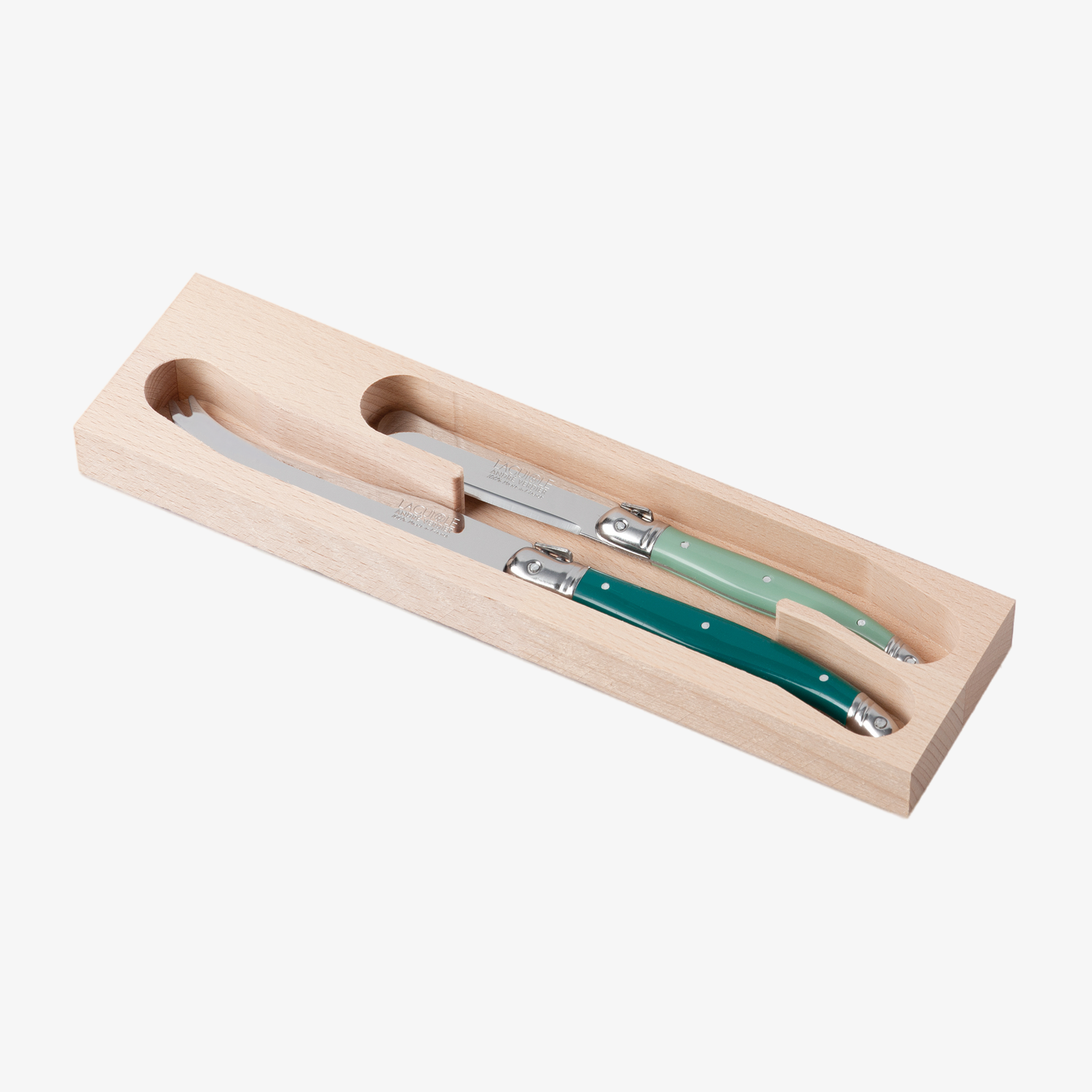 Cheese and Butter Knife Set in Tray