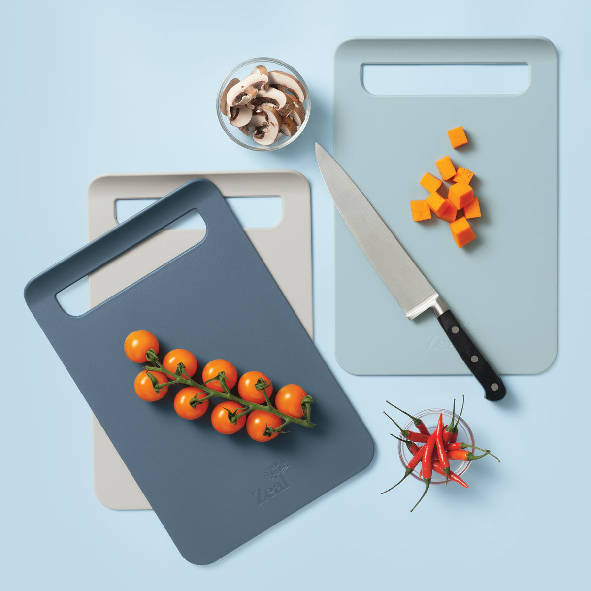 Slim Straight to Pan™ Chopping Board, Large