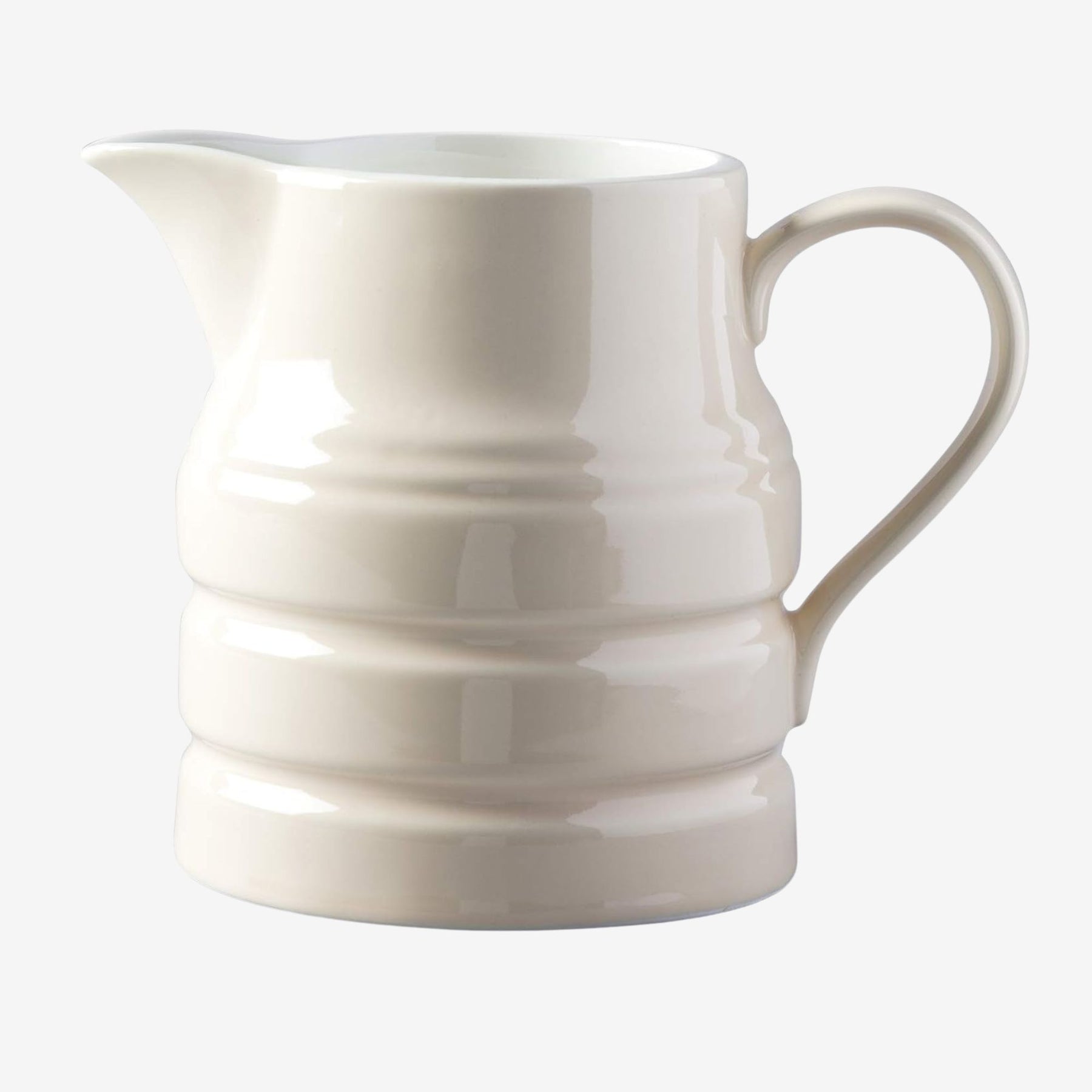 Large Porcelain Traditional Churn Jug, 2.5 Pint