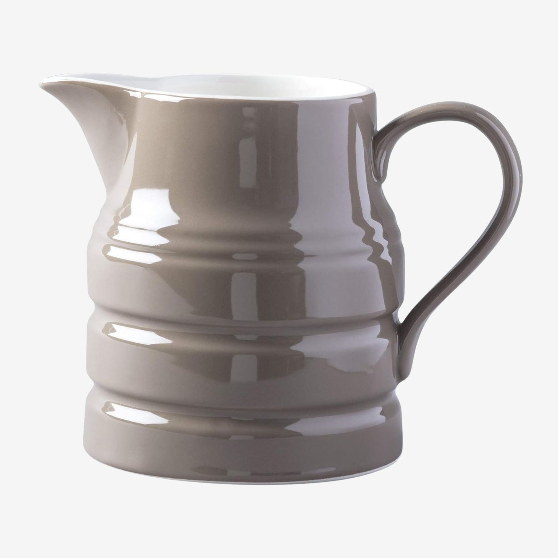 Large Porcelain Traditional Churn Jug, 2.5 Pint
