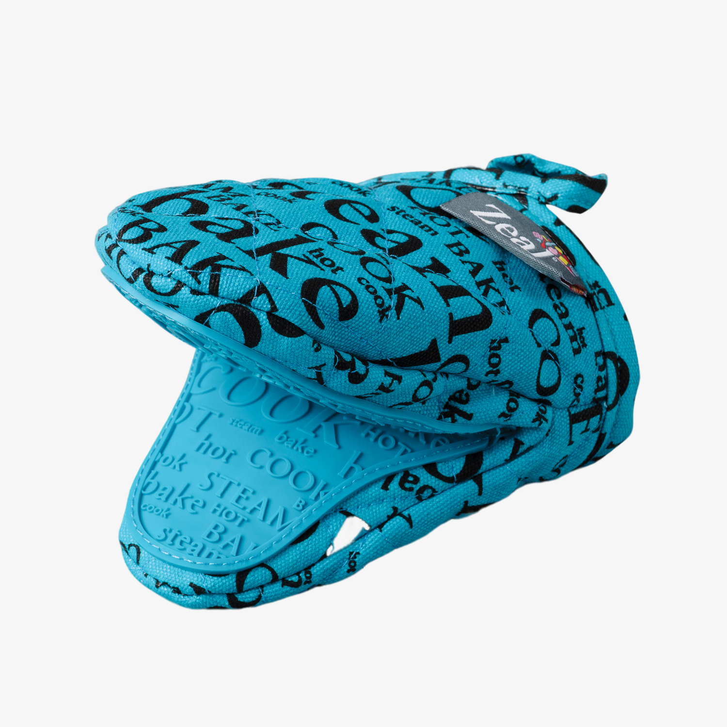 Silicone Hot Grab Mini Oven Mitt, Hot Print