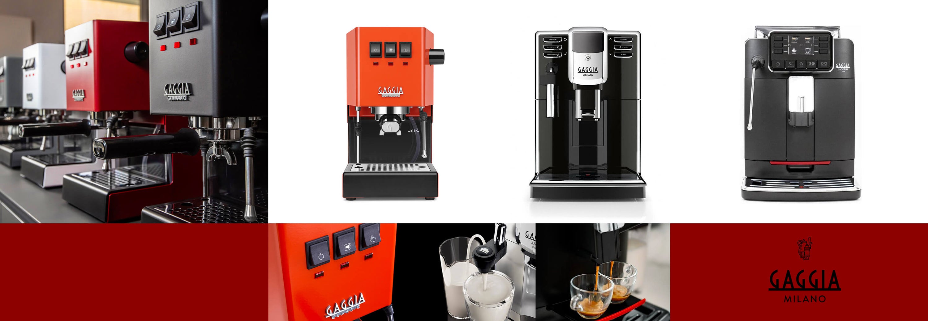 Selection of Gaggia Coffee Machines