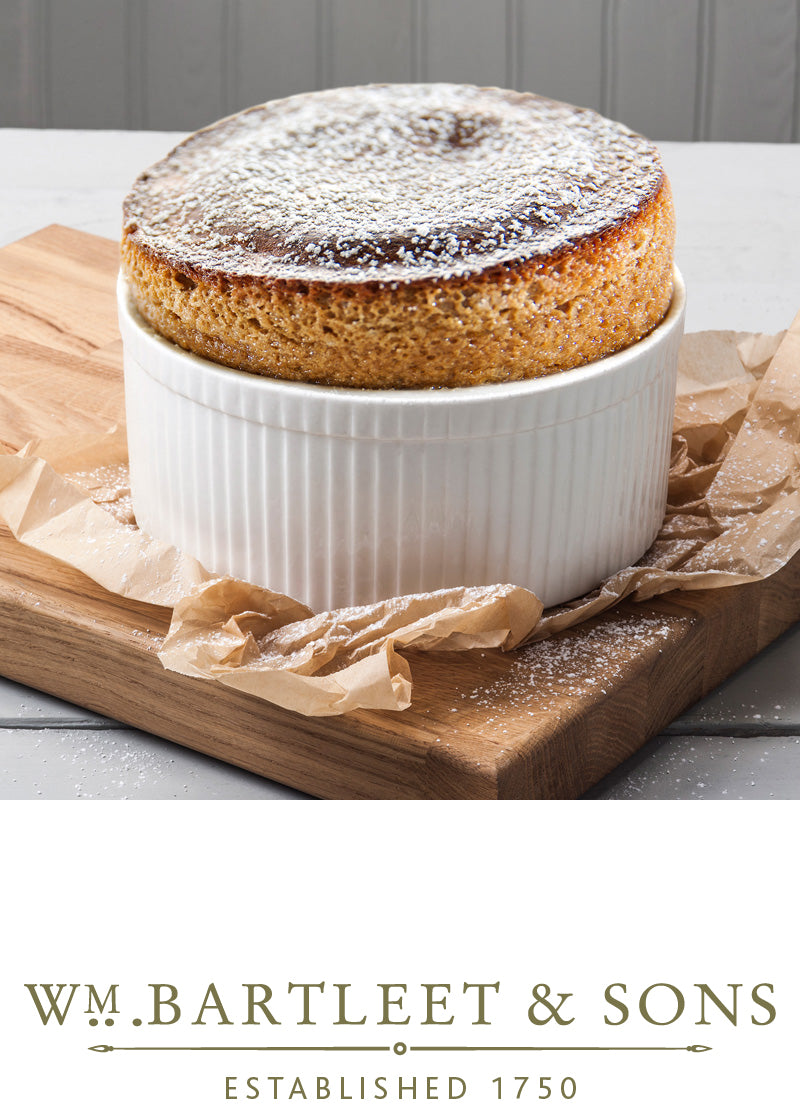 WM Bartleet Logo and Souffle Dish