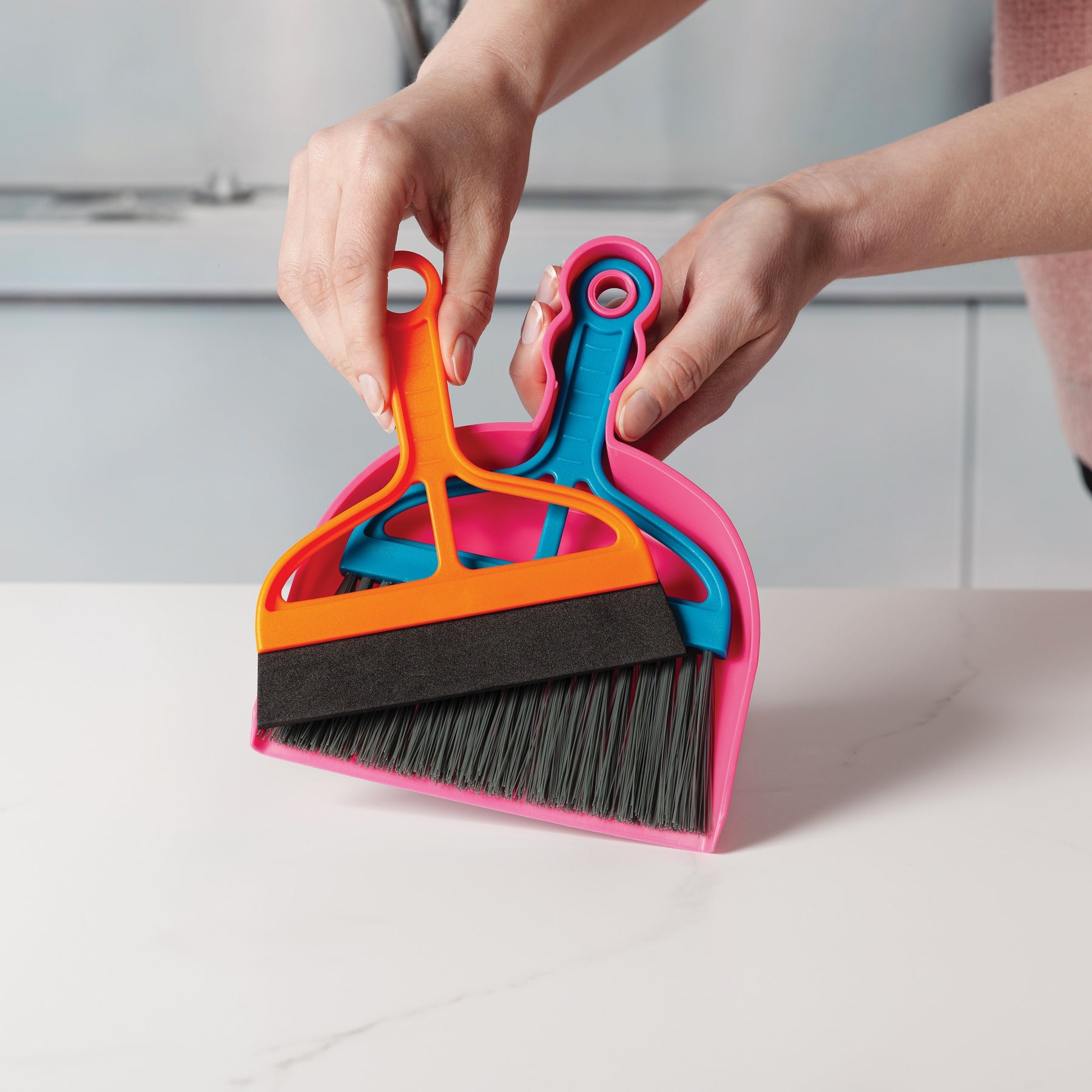Mini Dustpan, Brush and Squeegee Set