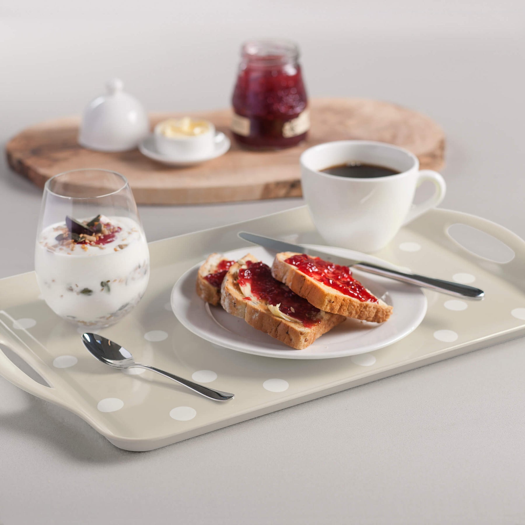 Melamine Dotty Tray, Large