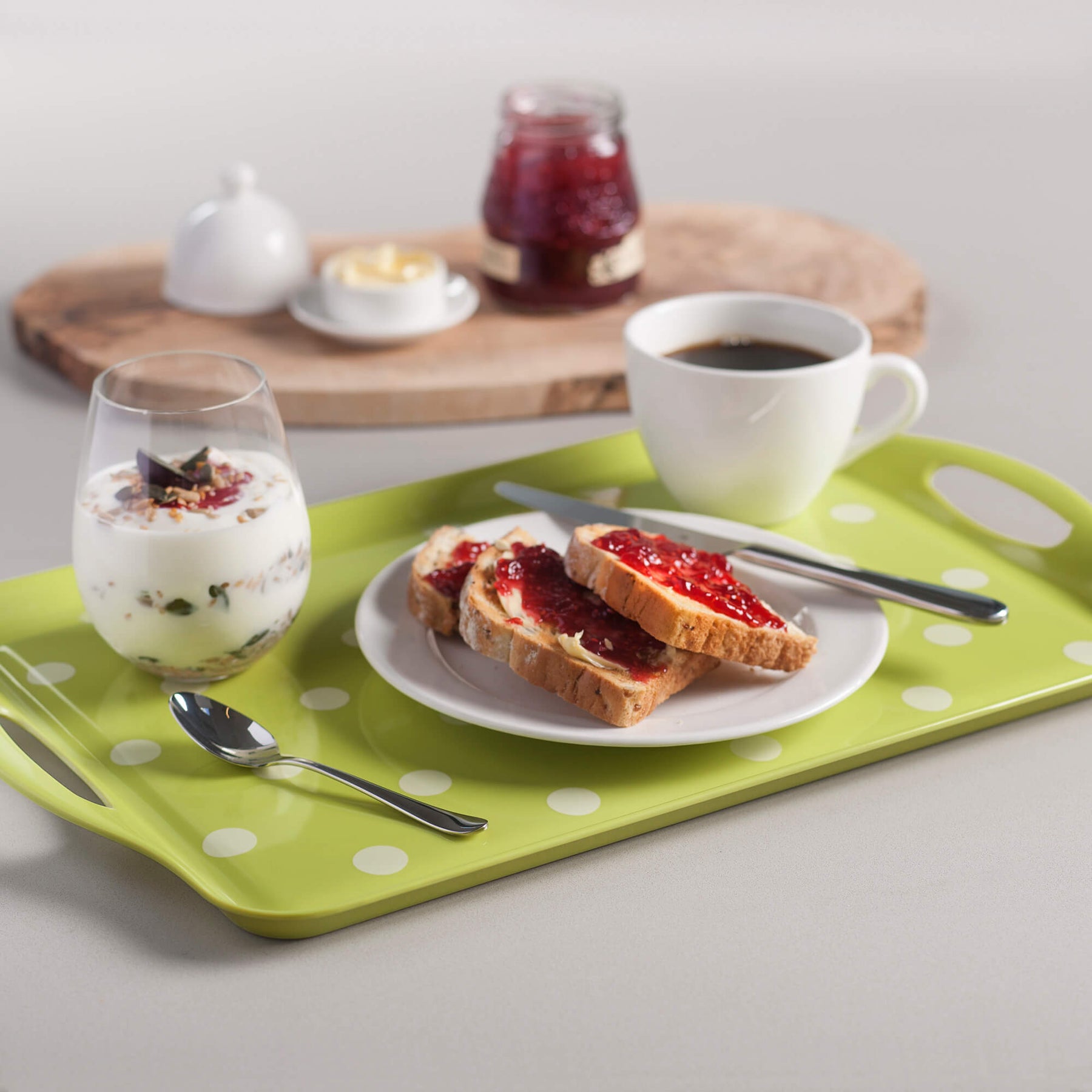 Melamine Dotty Tray, Large