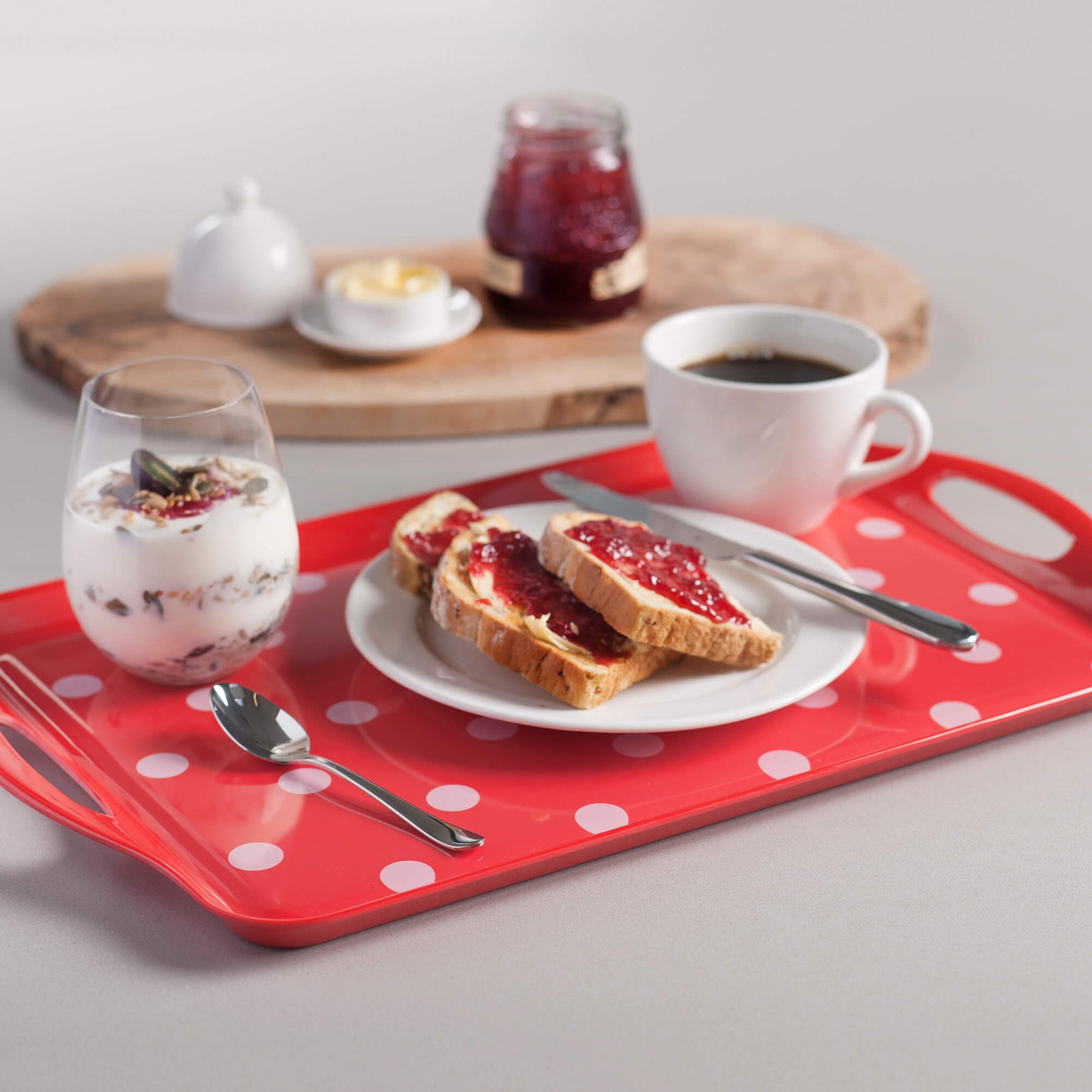 Melamine Dotty Tray, Large