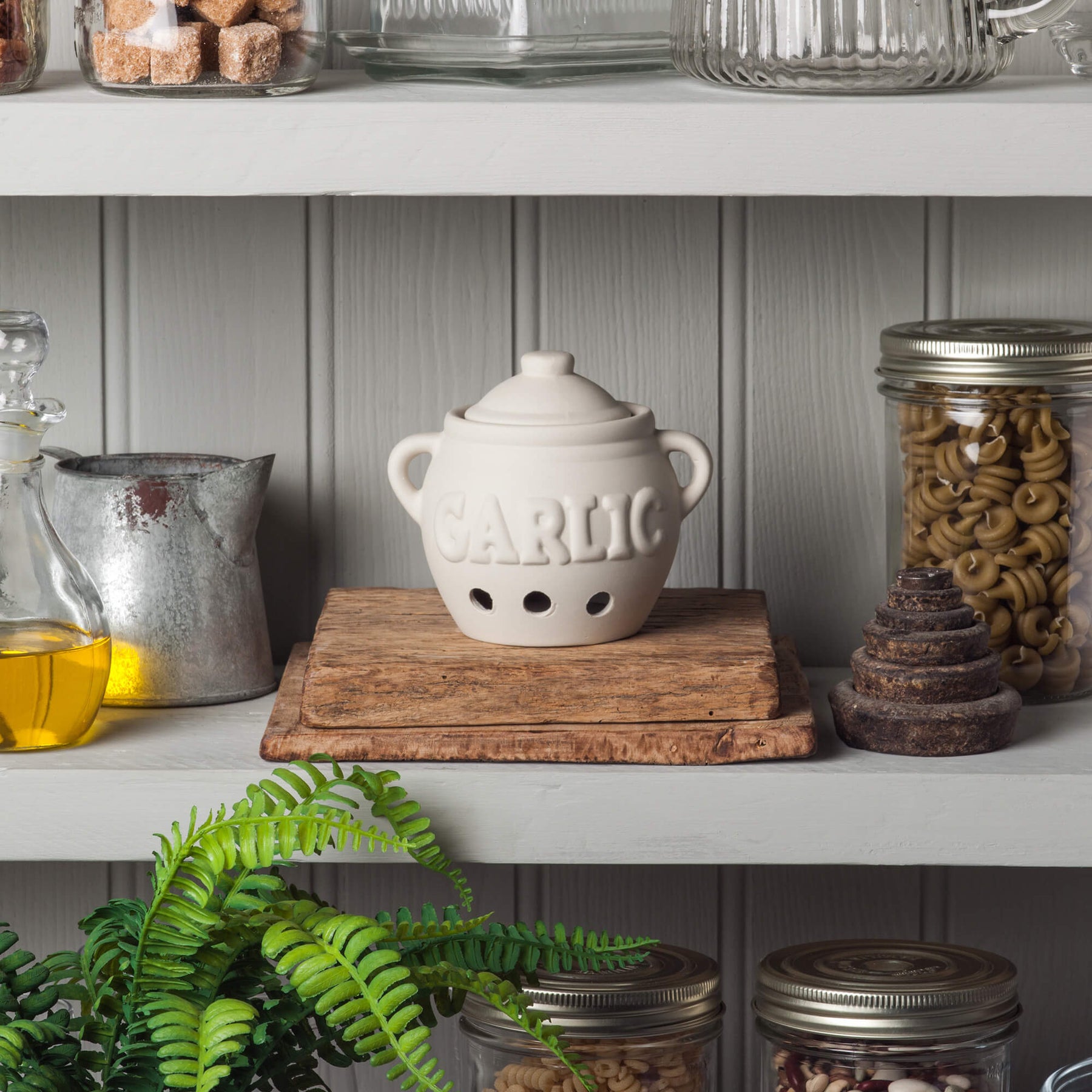 Ceramic Garlic Storage Pot