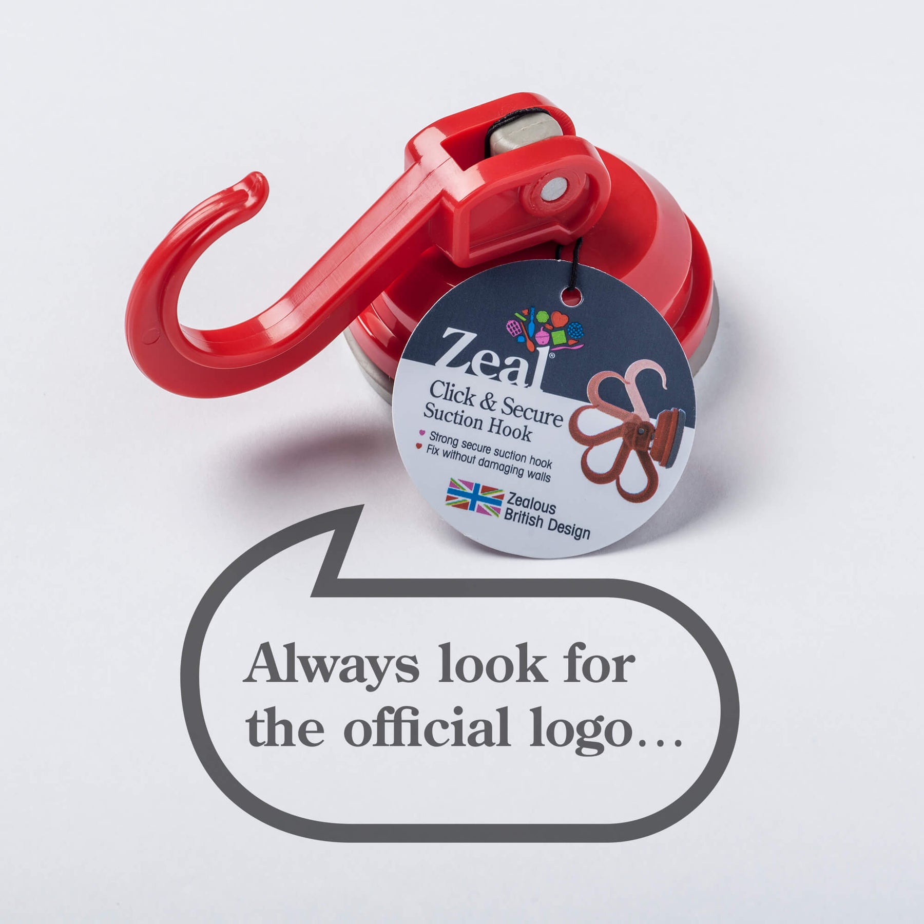 Suction Base Hook, Medium
