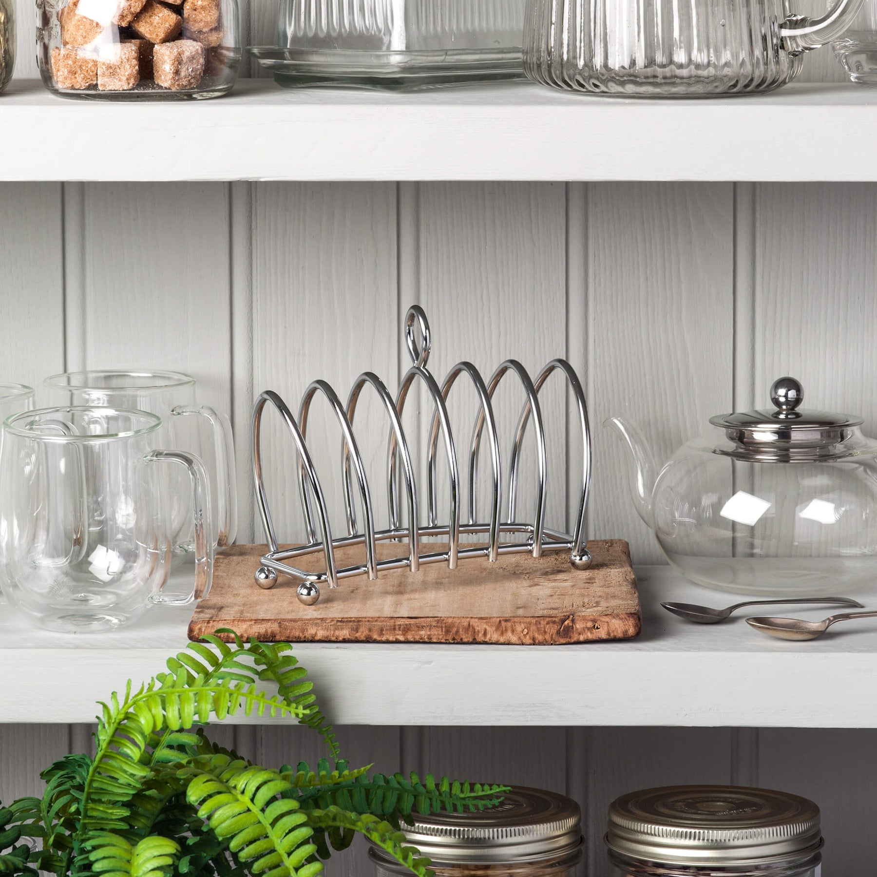 Victorian Style Toast Rack, Chrome
