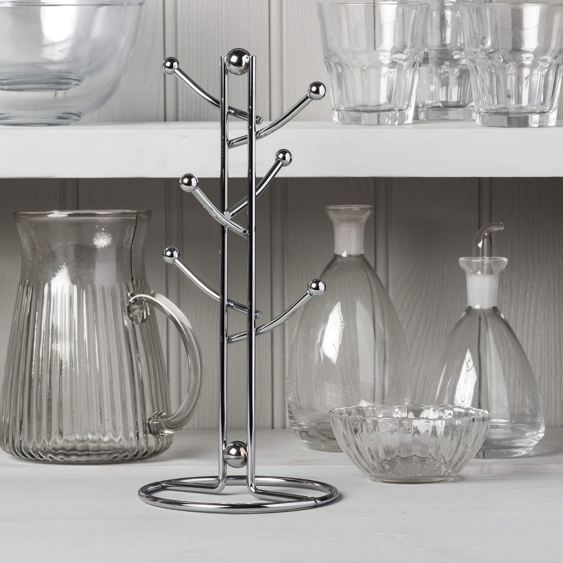 Mug Tree Stand, Chrome