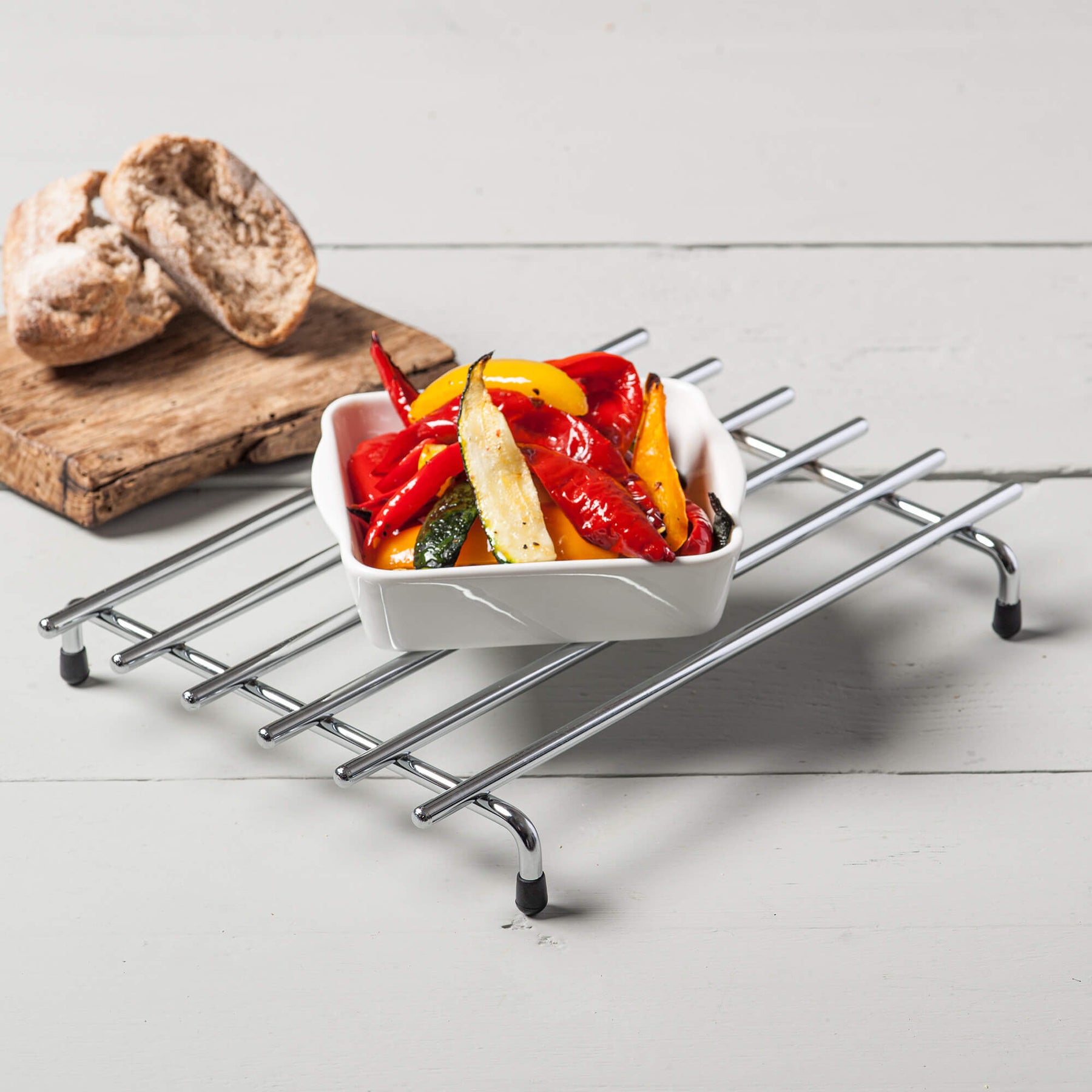 Deluxe Chrome Trivet, Large