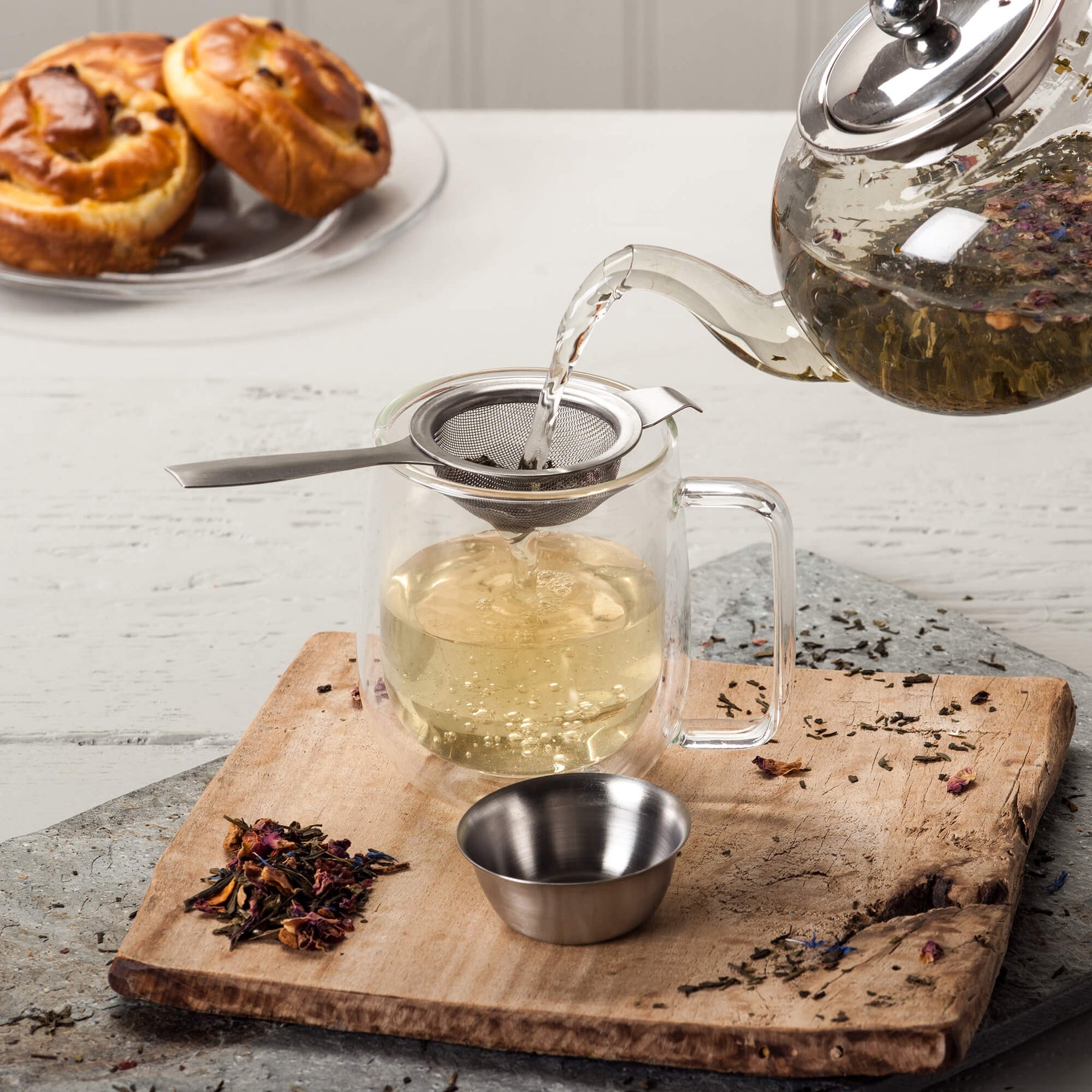 Tea Strainer Long Arm, Stainless Steel