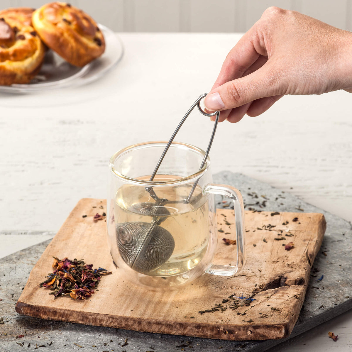Tea Ball Infuser with Scissor Action, Stainless Steel