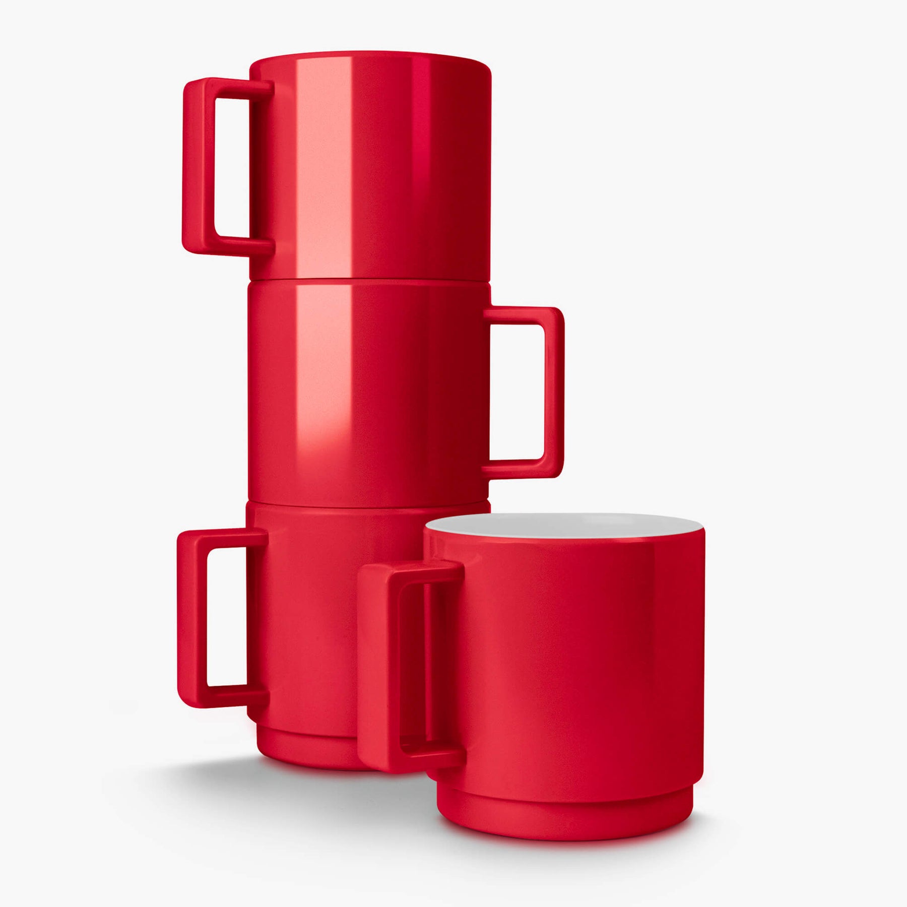 Melamine Stacking Mugs, Set of 4, 250ml