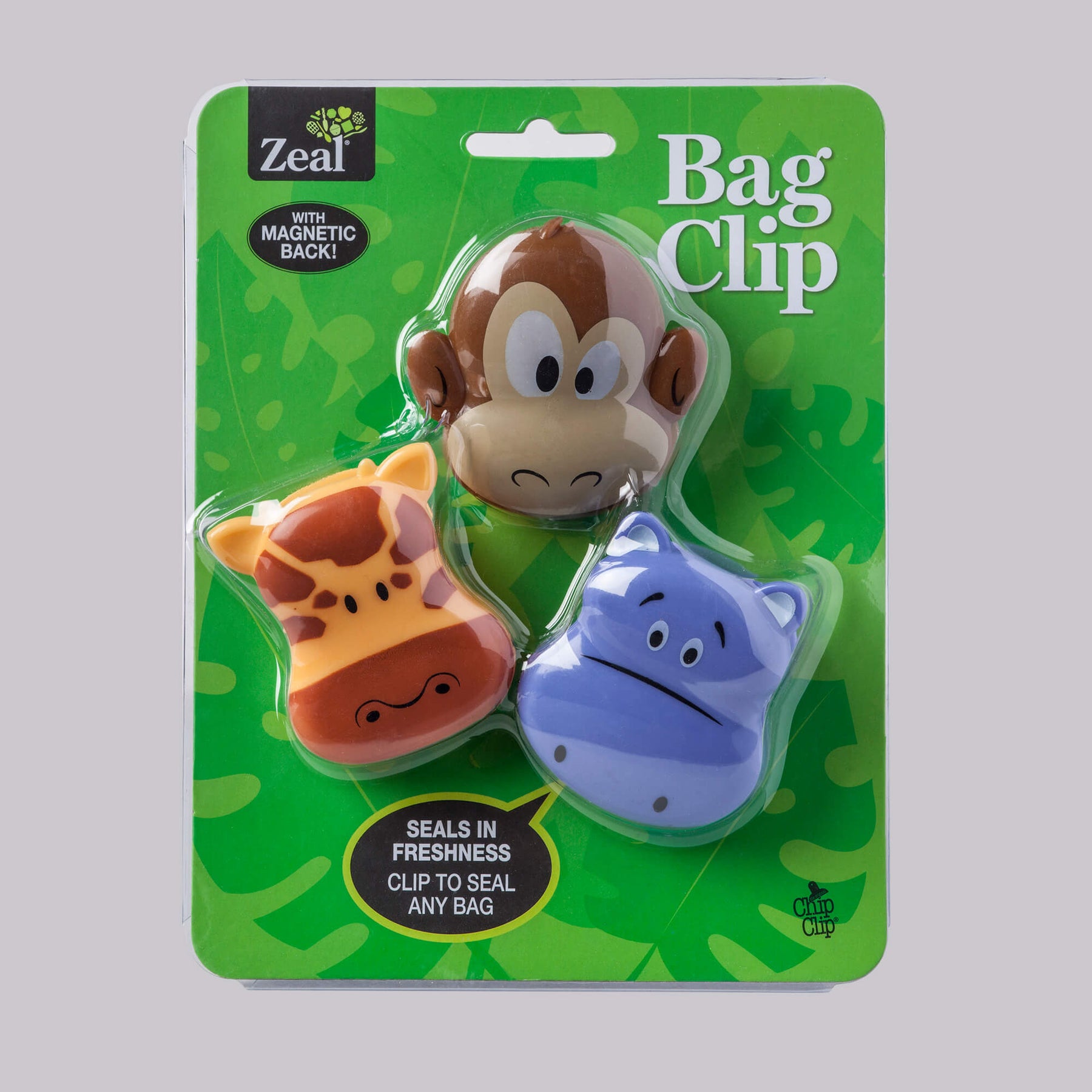 Jungle Bag Clips, Set of 3