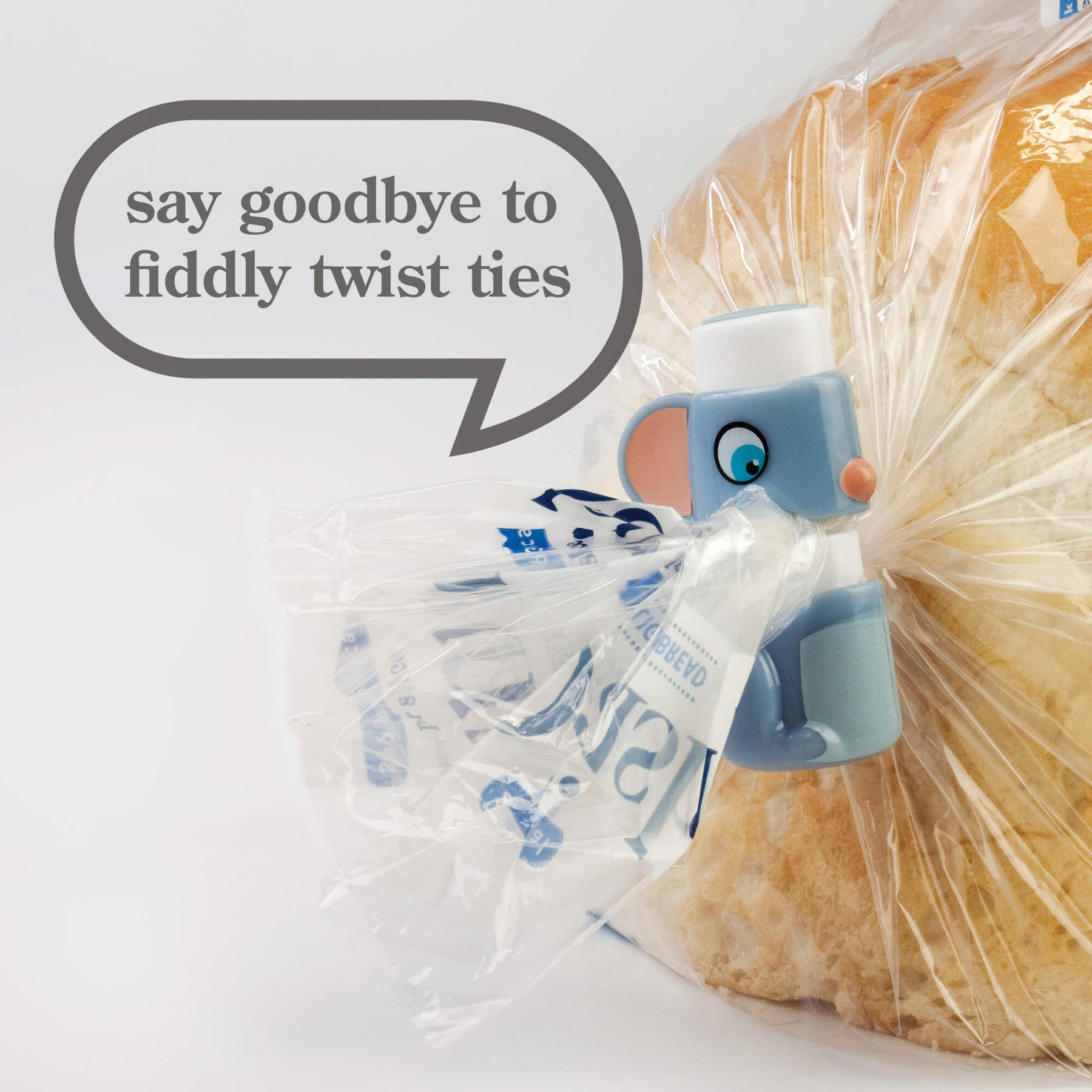 Handy Mouse & Squirrel Bread Bag Clips, Set of 2
