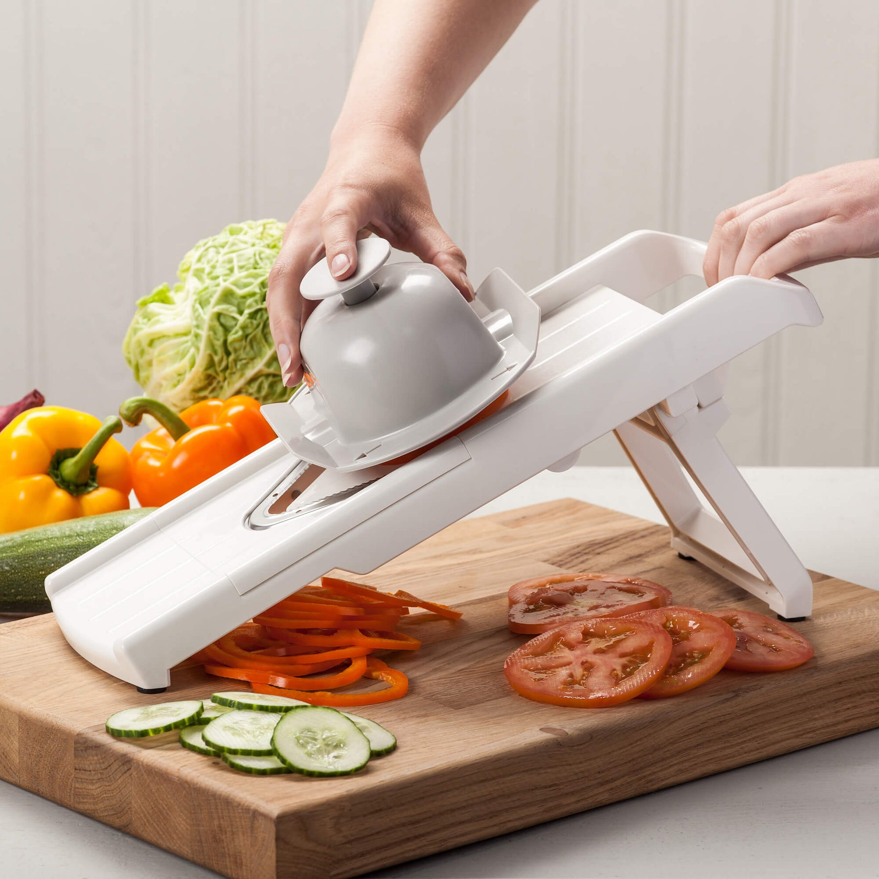 Mandolin Slicer with Stainless Steel Blades