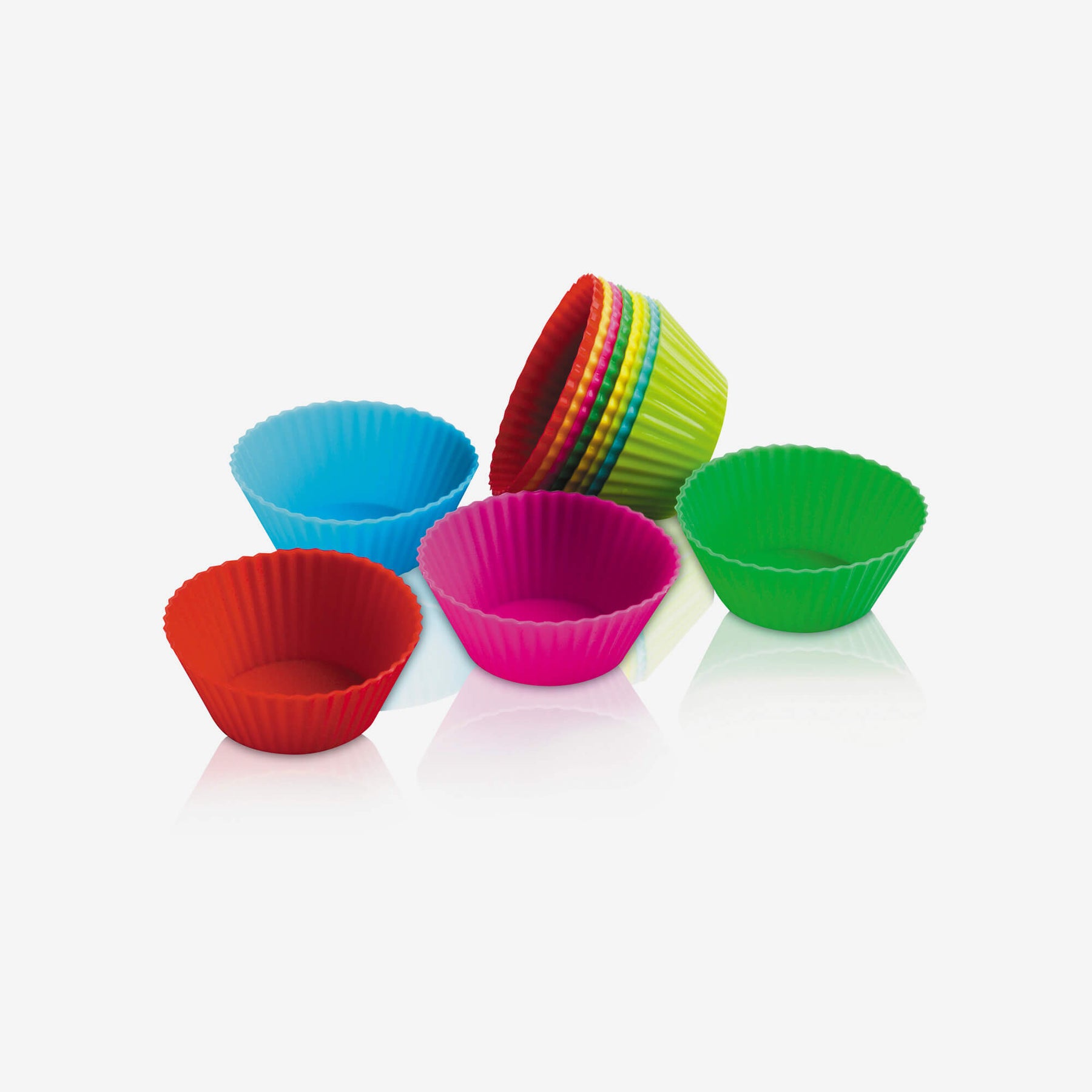 Silicone Mini Cake Cases, Set of 12