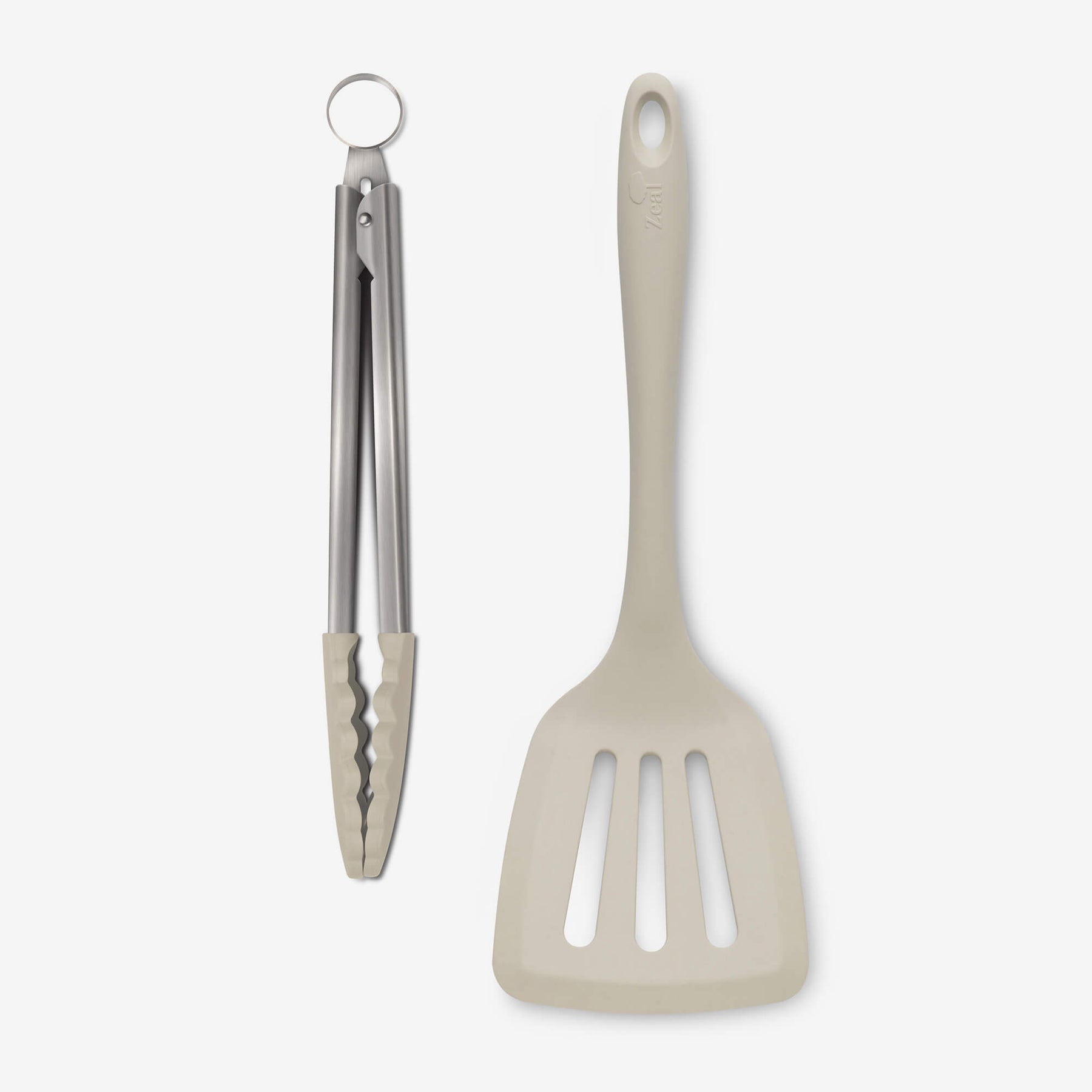 Silicone Kitchen Tongs & Slotted Turner Set