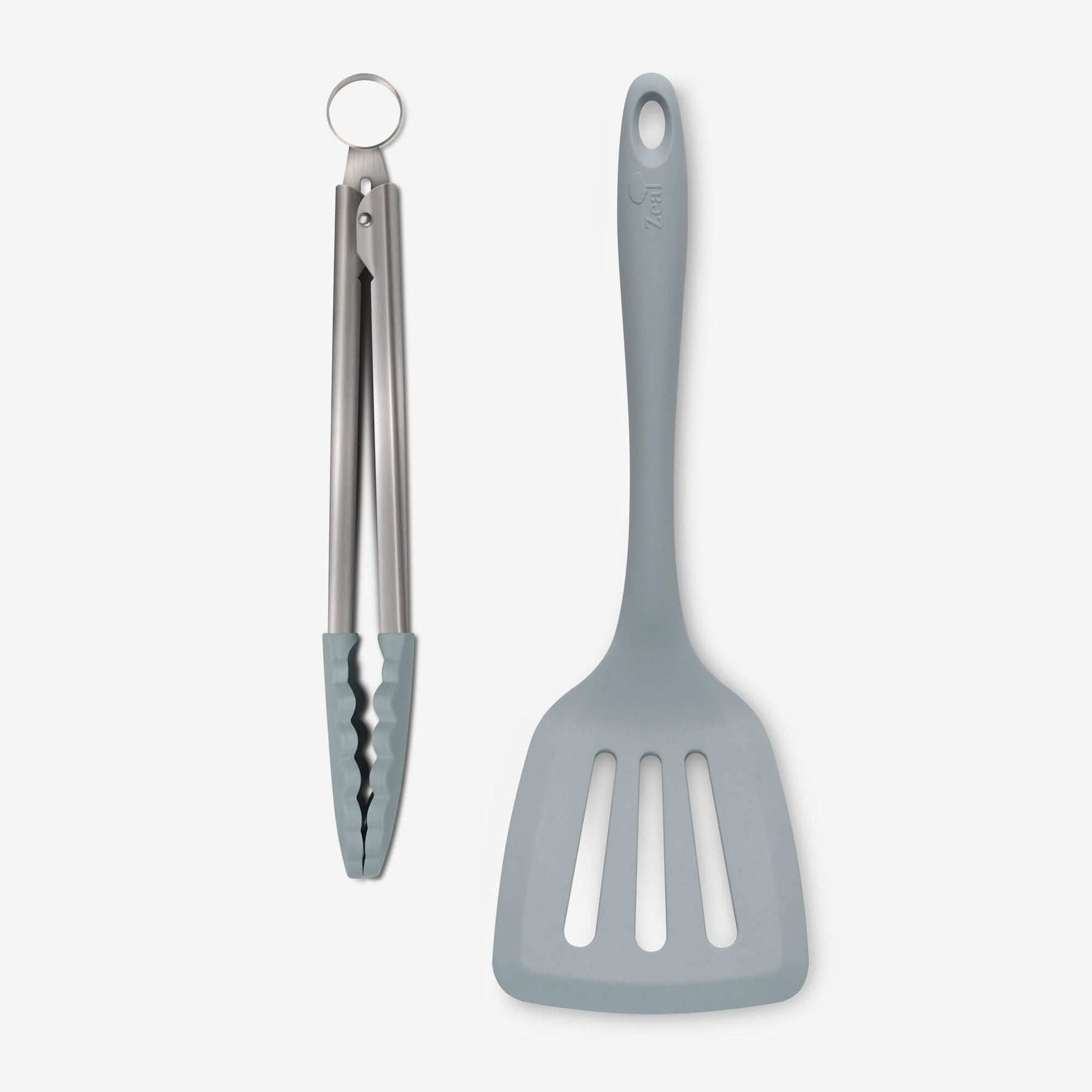 Silicone Kitchen Tongs & Slotted Turner Set