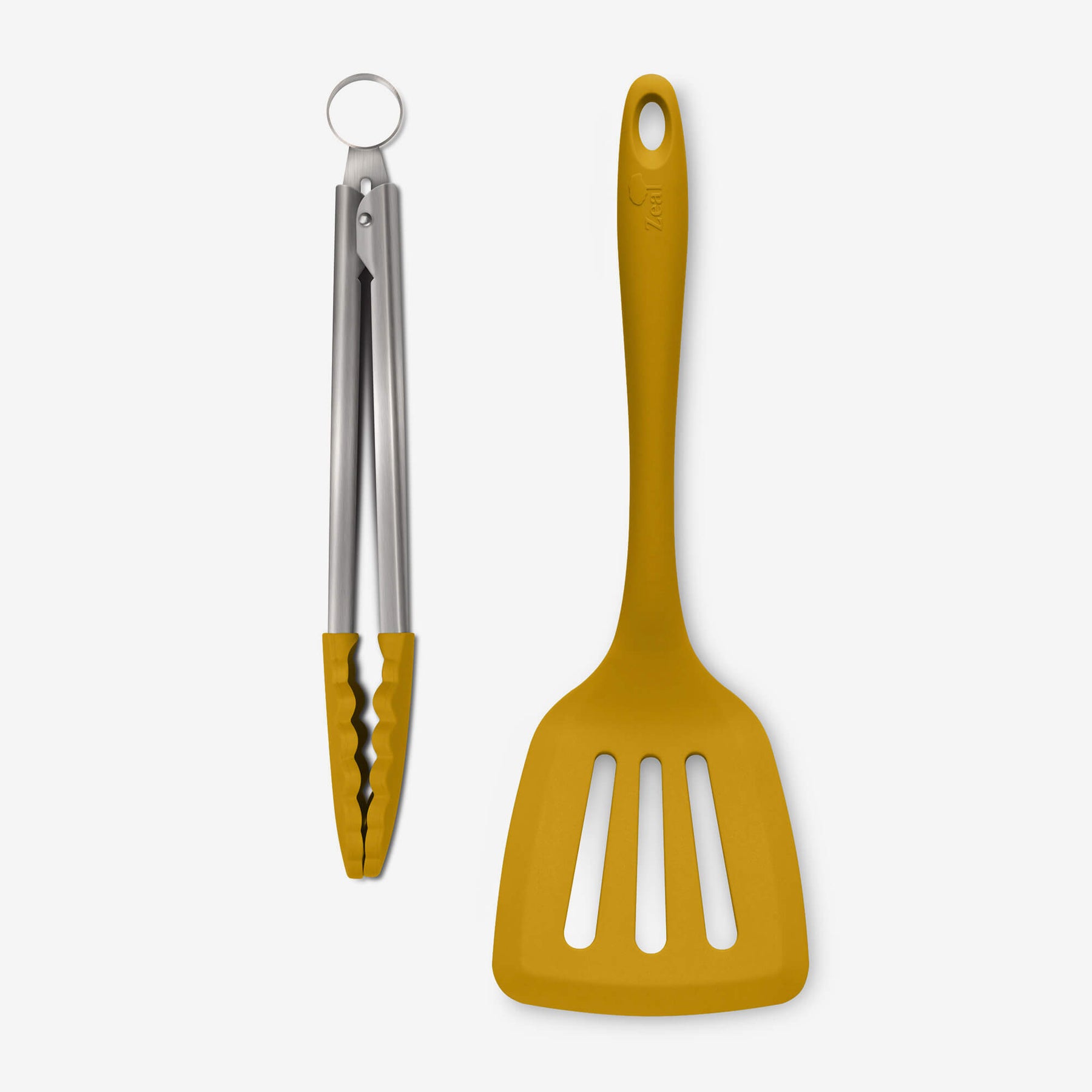 Silicone Kitchen Tongs & Slotted Turner Set