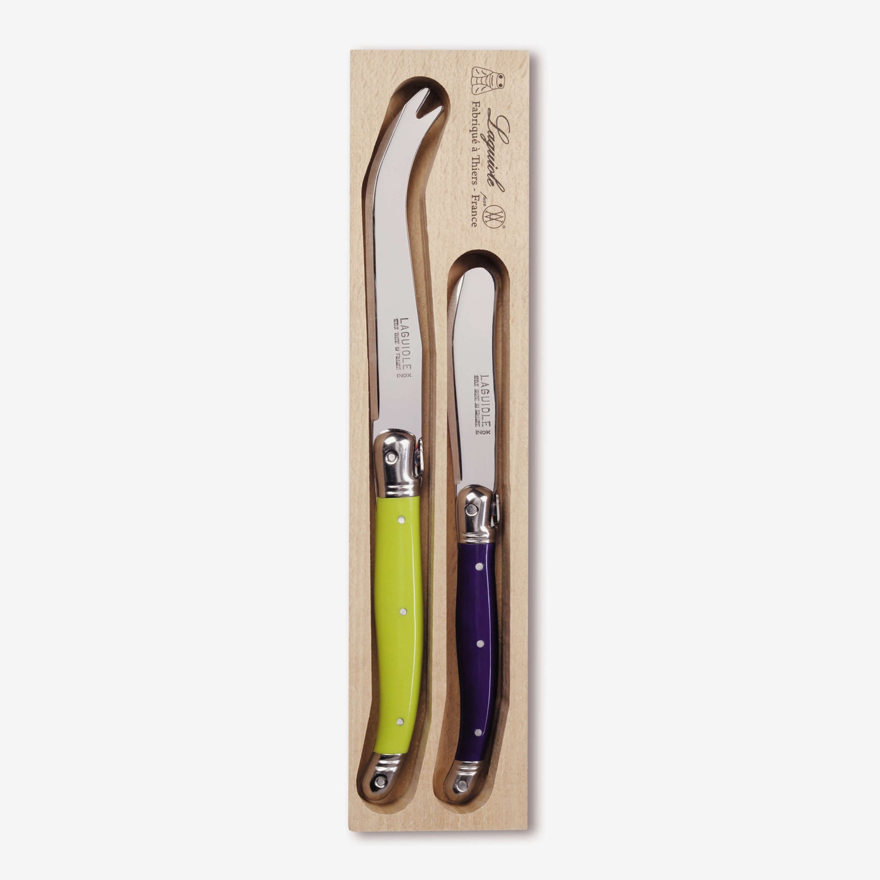Cheese and Butter Knife Set in Tray