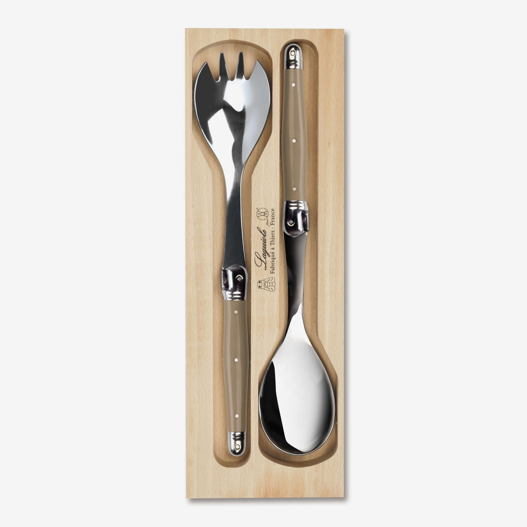Salad Server Set in a Tray