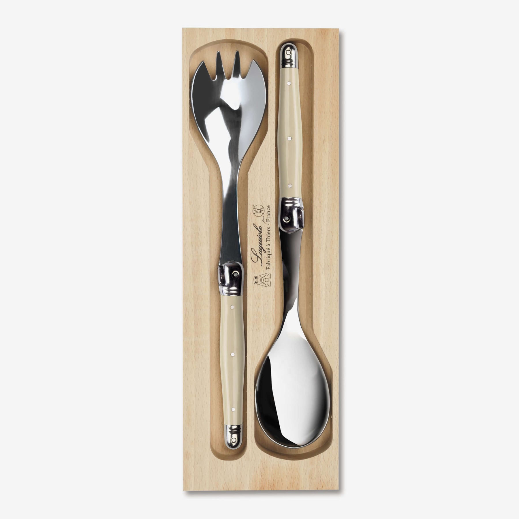 Salad Server Set in a Tray
