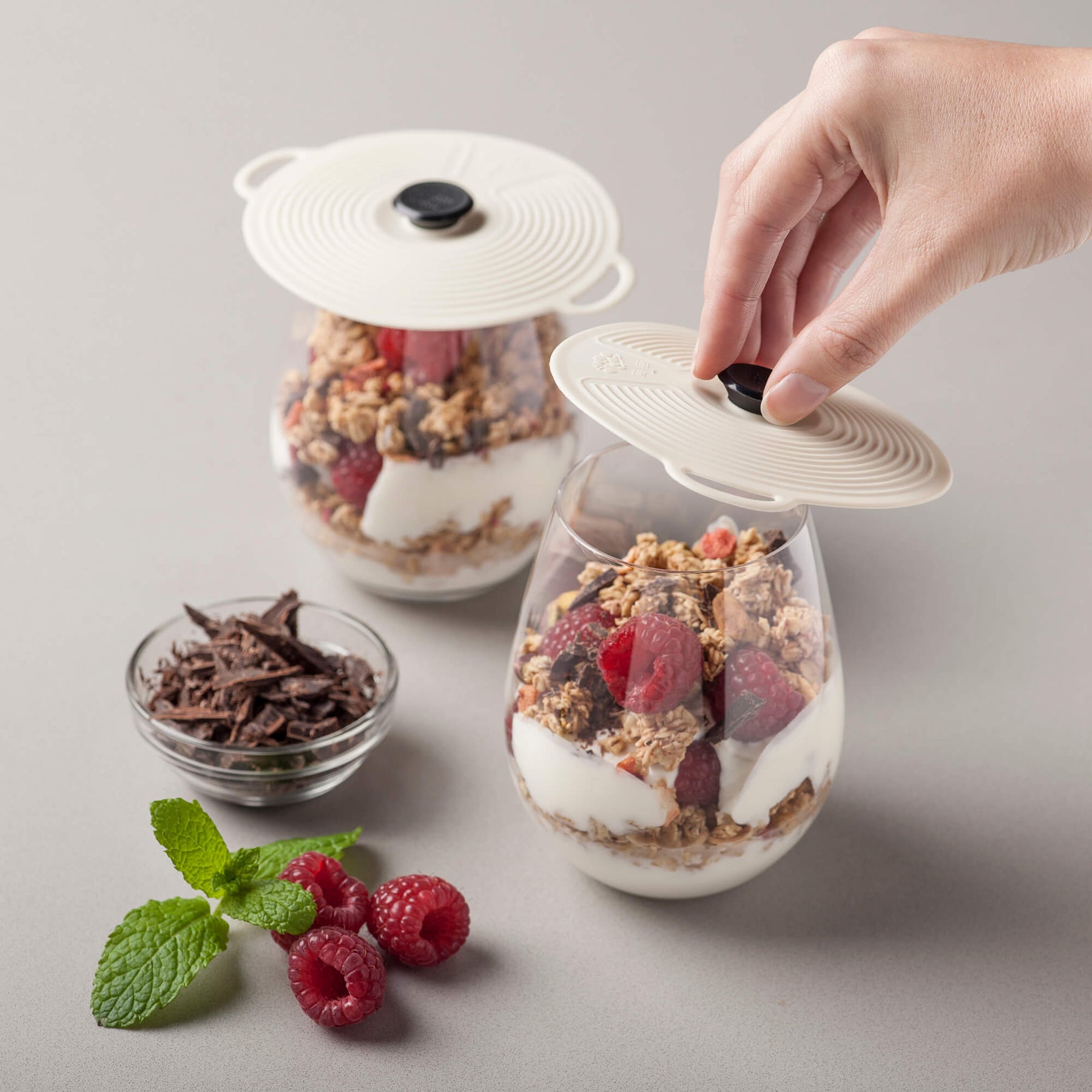 Classic Self Sealing Silicone Lid, Set of 2, 10cm