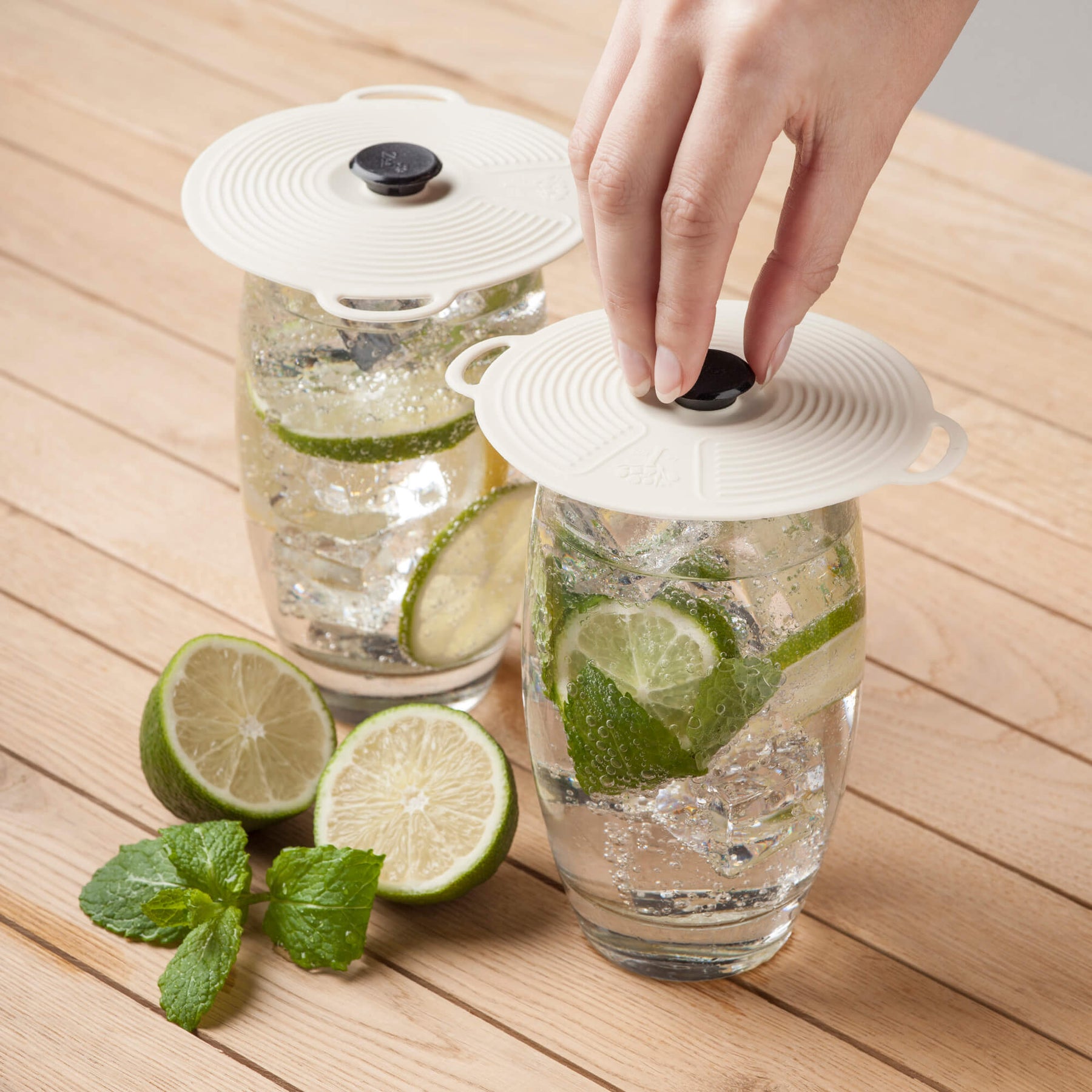 Classic Self Sealing Silicone Lid, Set of 2, 10cm