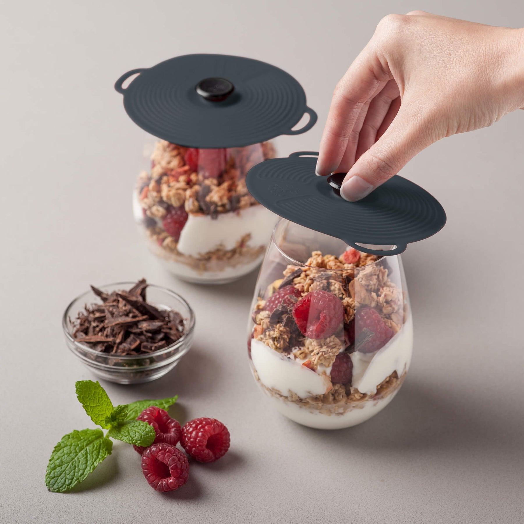Classic Self Sealing Silicone Lid, Set of 2, 10cm