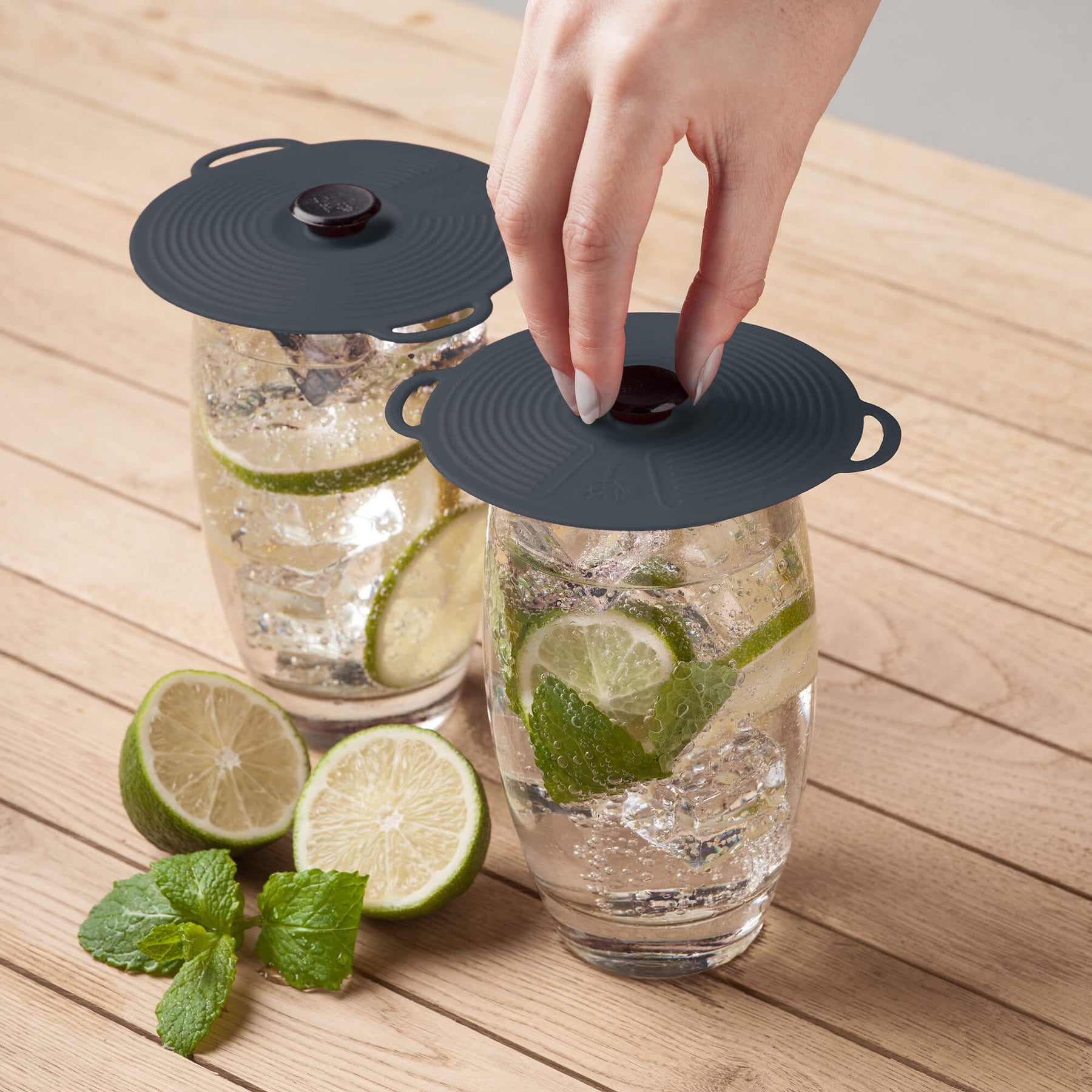 Classic Self Sealing Silicone Lid, Set of 2, 10cm