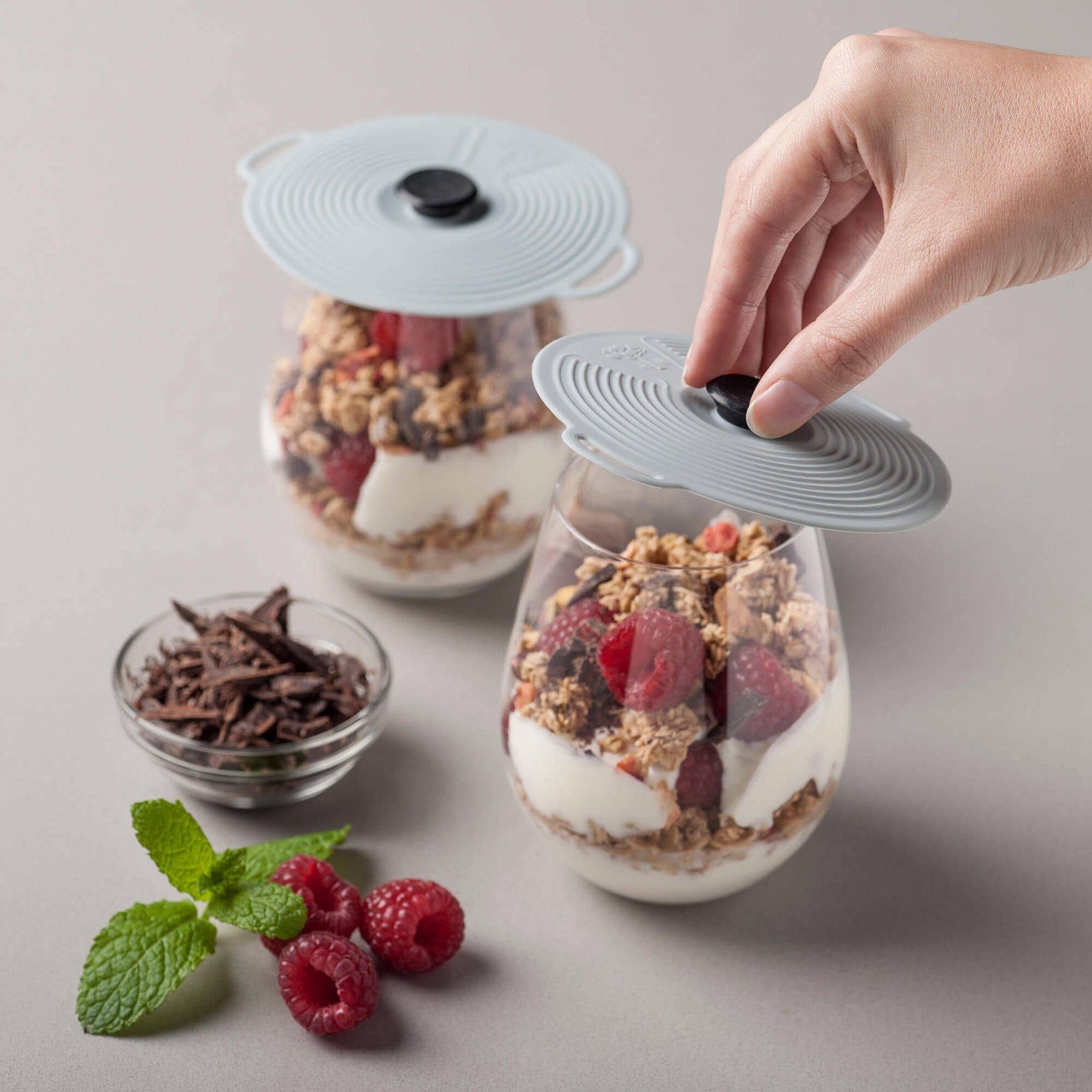Classic Self Sealing Silicone Lid, Set of 2, 10cm