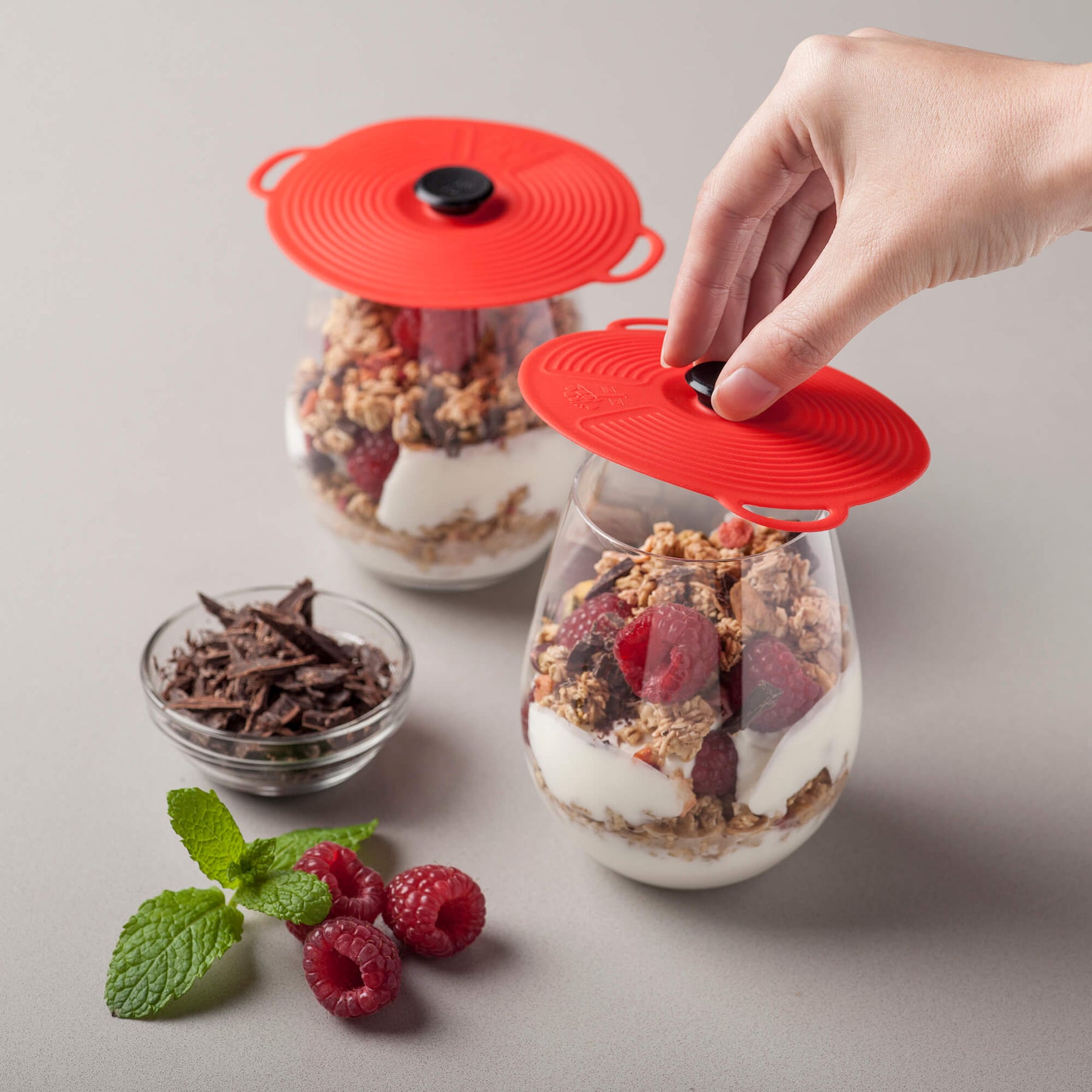 Classic Self Sealing Silicone Lid, Set of 2, 10cm