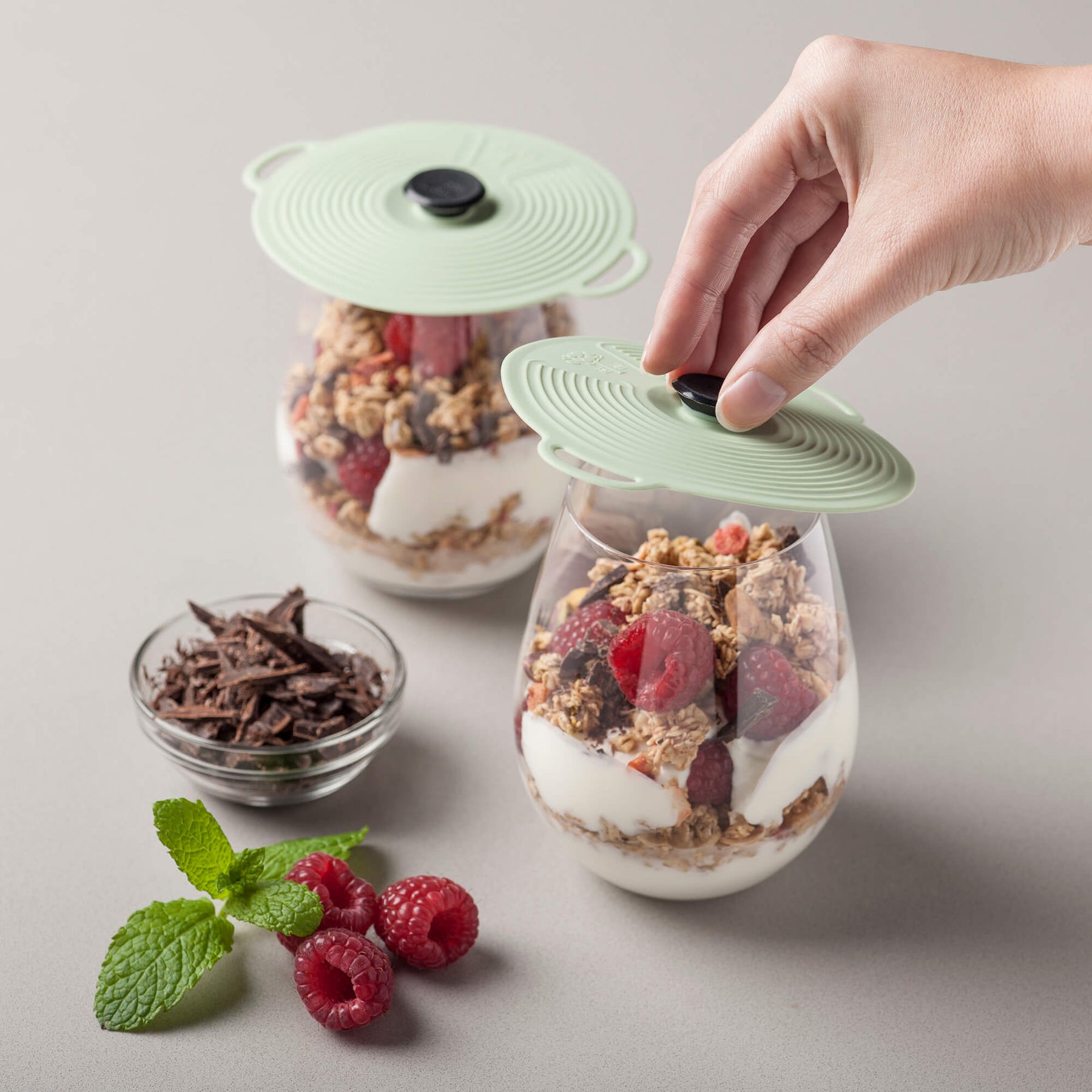 Classic Self Sealing Silicone Lid, Set of 2, 10cm
