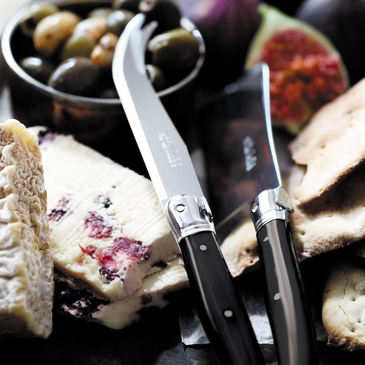 Cheese Knife & Cleaver Set in Tray