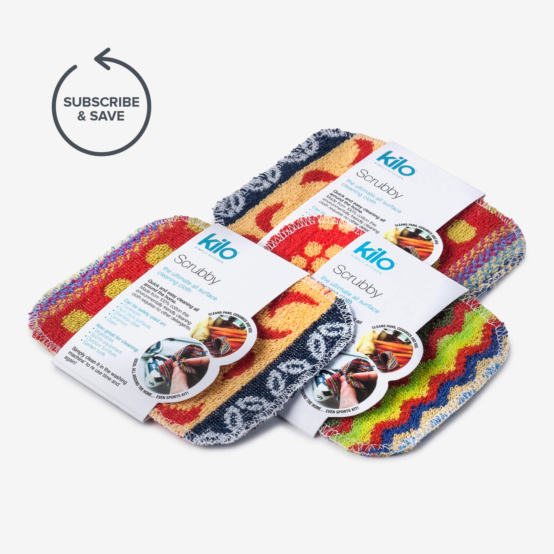 Eco Scrubby Cleaning Cloth Set of 3 (L48 x3)