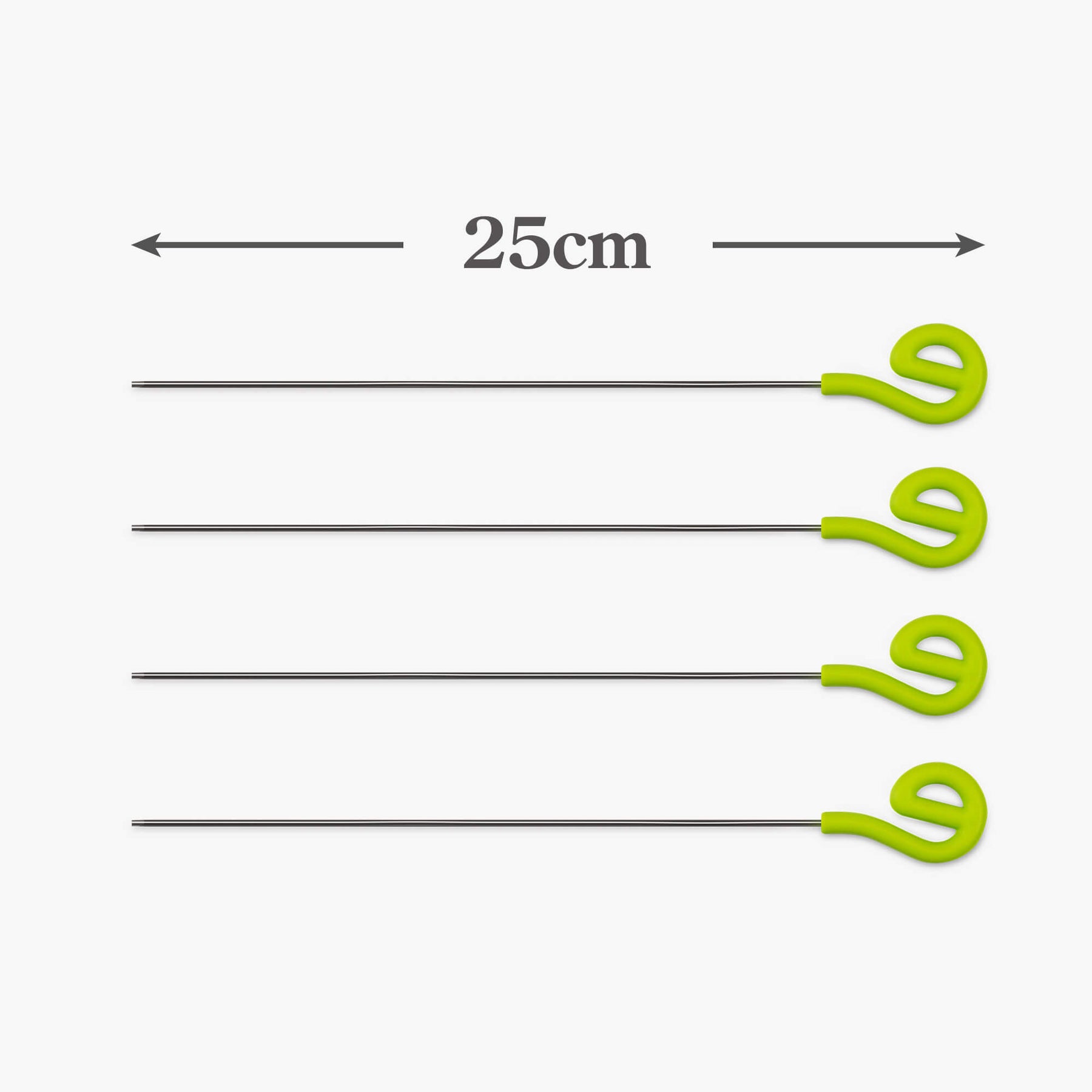 Skewers with Silicone Top, Set of 4, Available in 2 Sizes