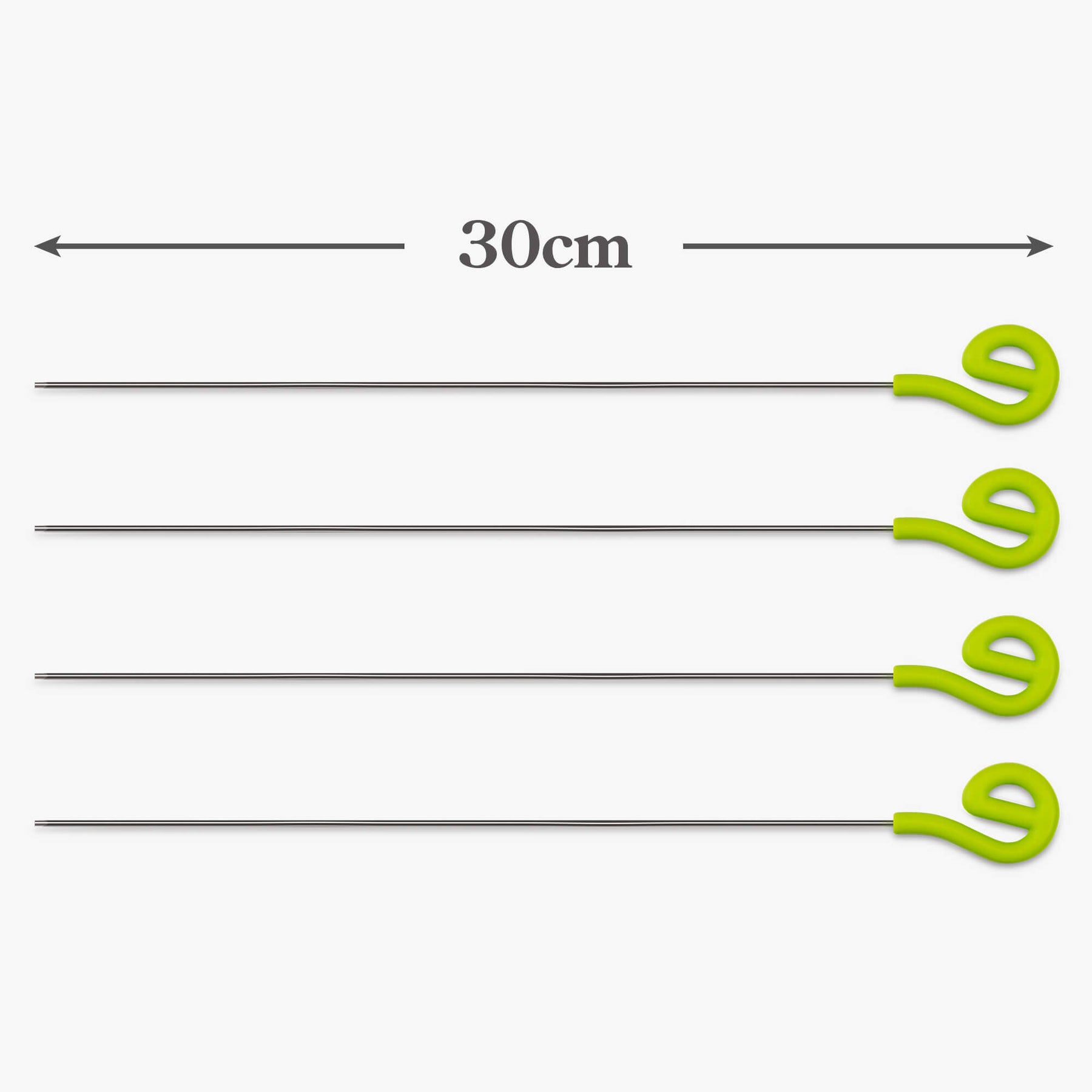 Skewers with Silicone Top, Set of 4, Available in 2 Sizes
