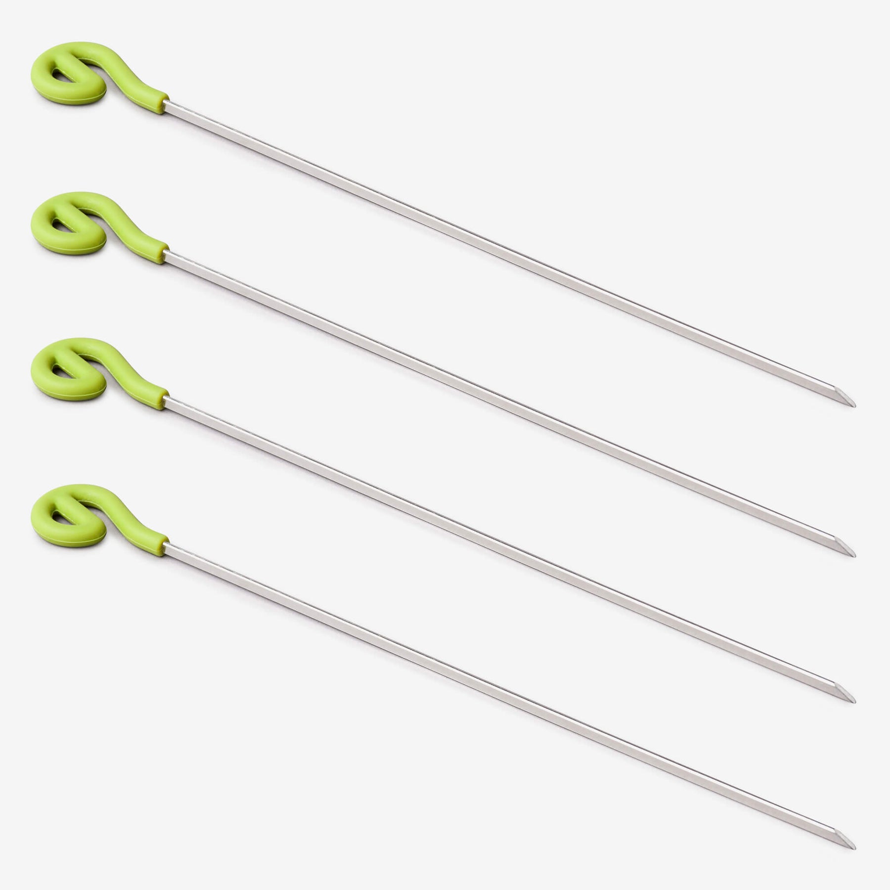 Skewers with Silicone Top, Set of 4, Available in 2 Sizes