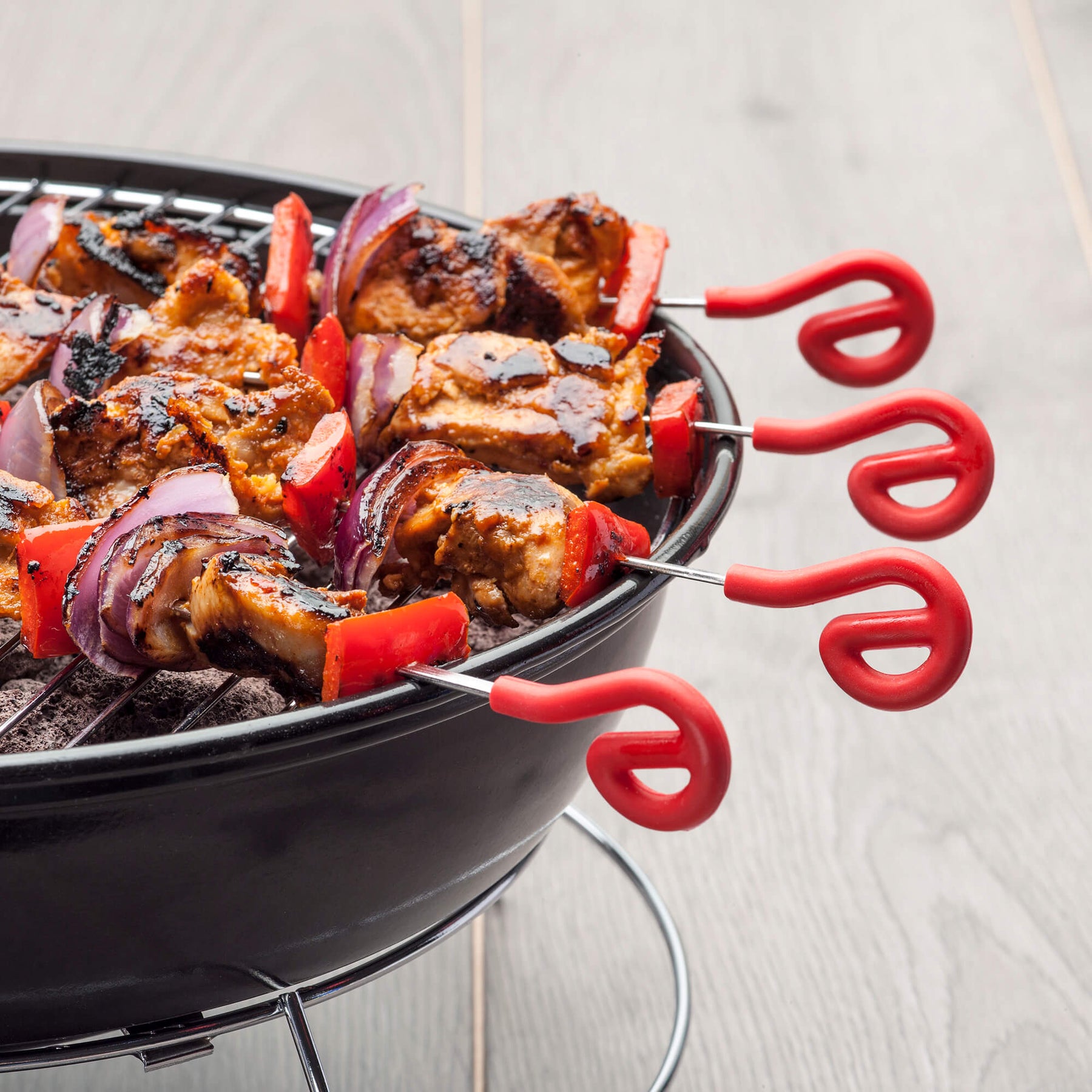 Skewers with Silicone Top, Set of 4, Available in 2 Sizes