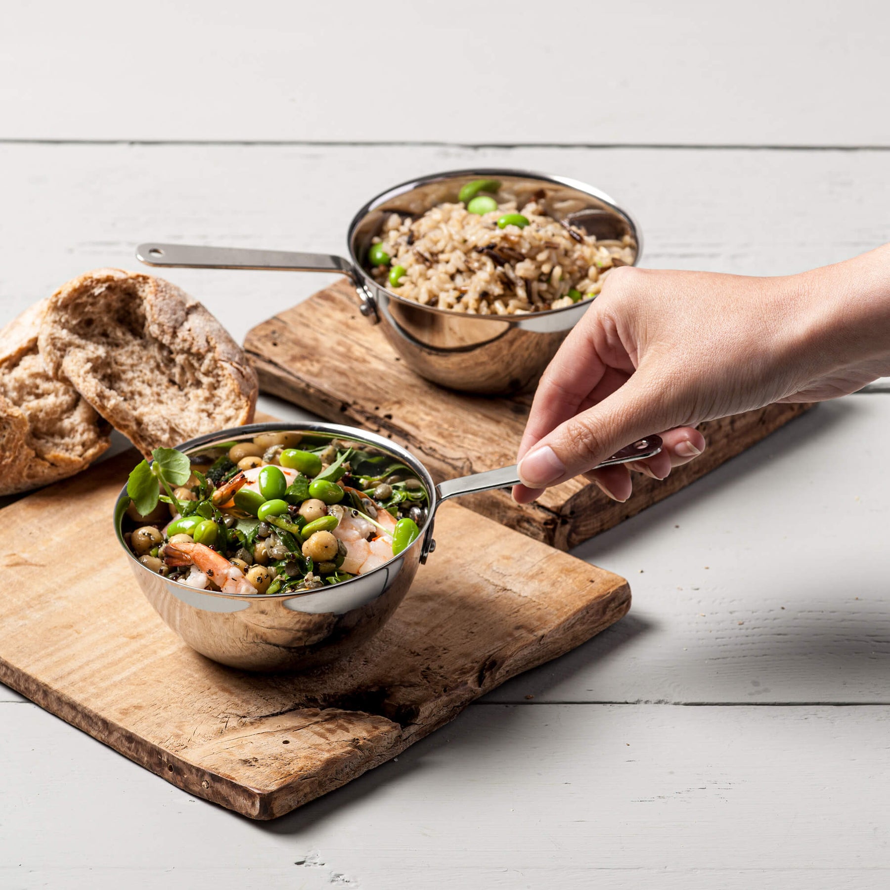 Mini Stainless Steel Wok, 11cm