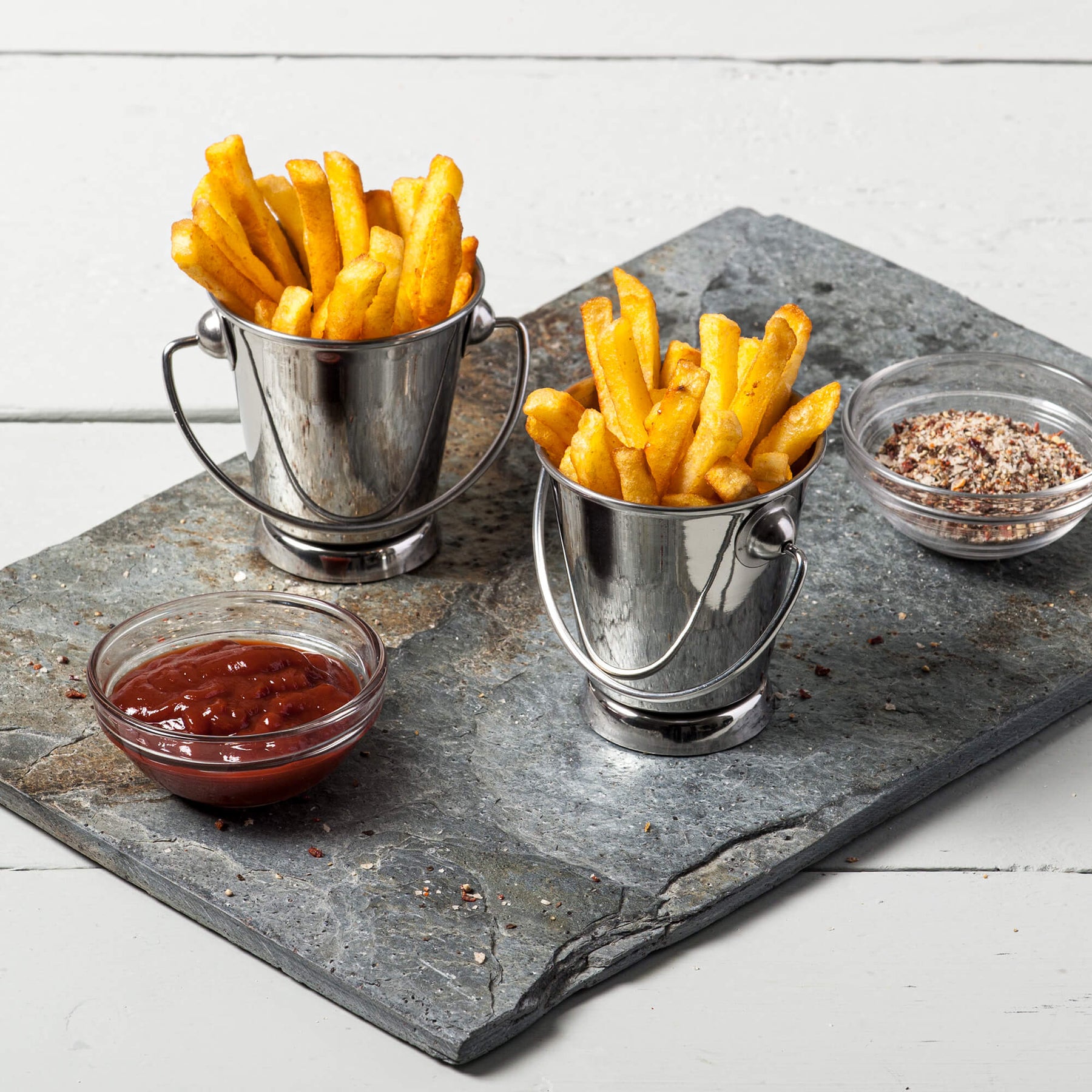 Mini Stainless Steel Serving Bucket, Set of 2
