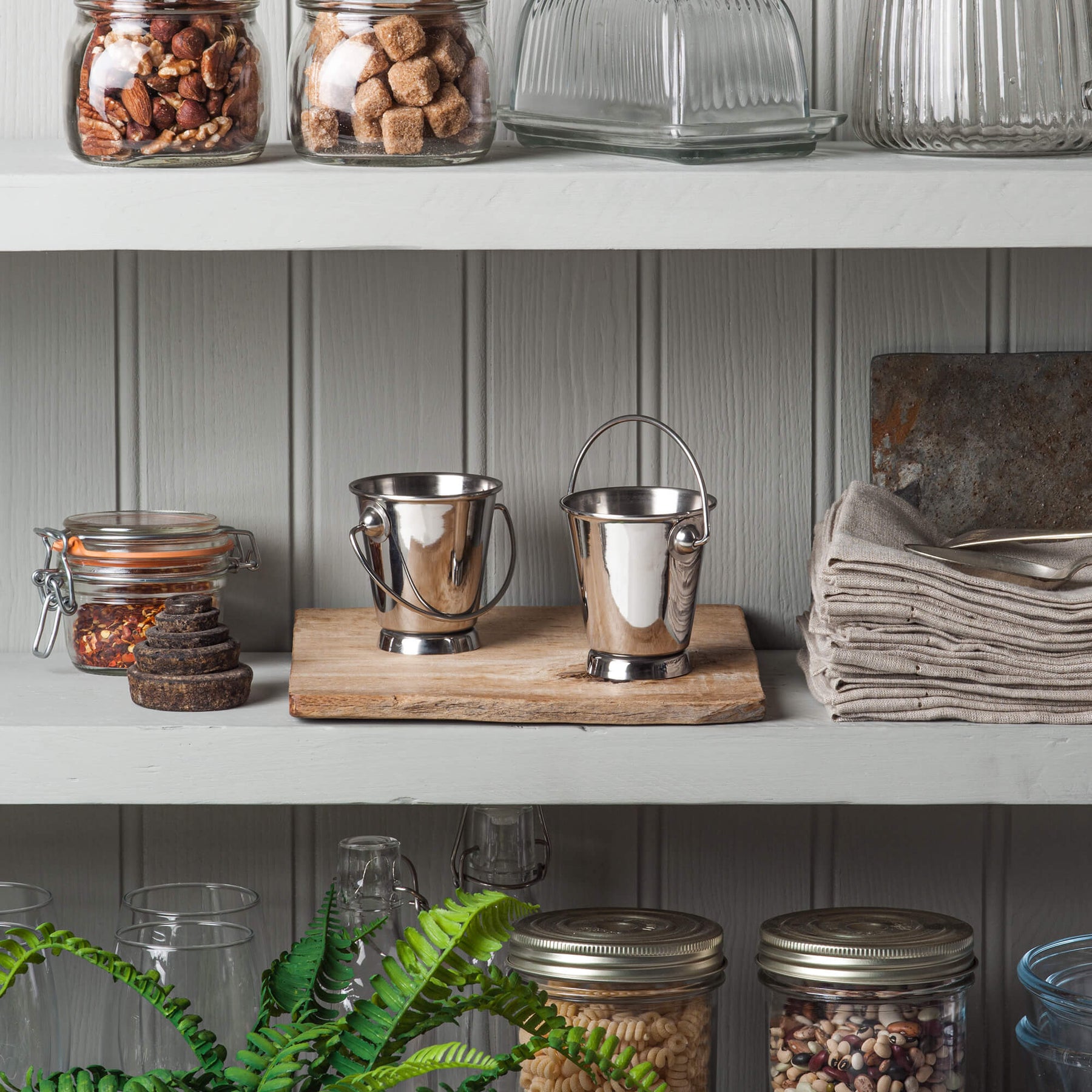 Mini Stainless Steel Serving Bucket, Set of 2