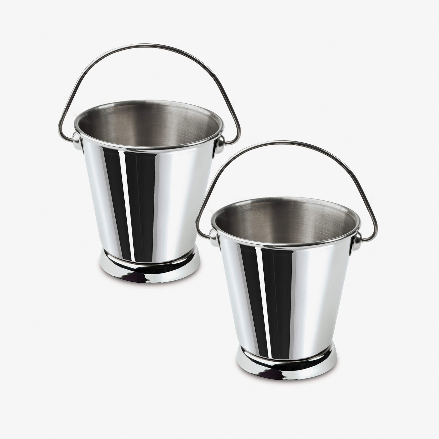 Mini Stainless Steel Serving Bucket, Set of 2