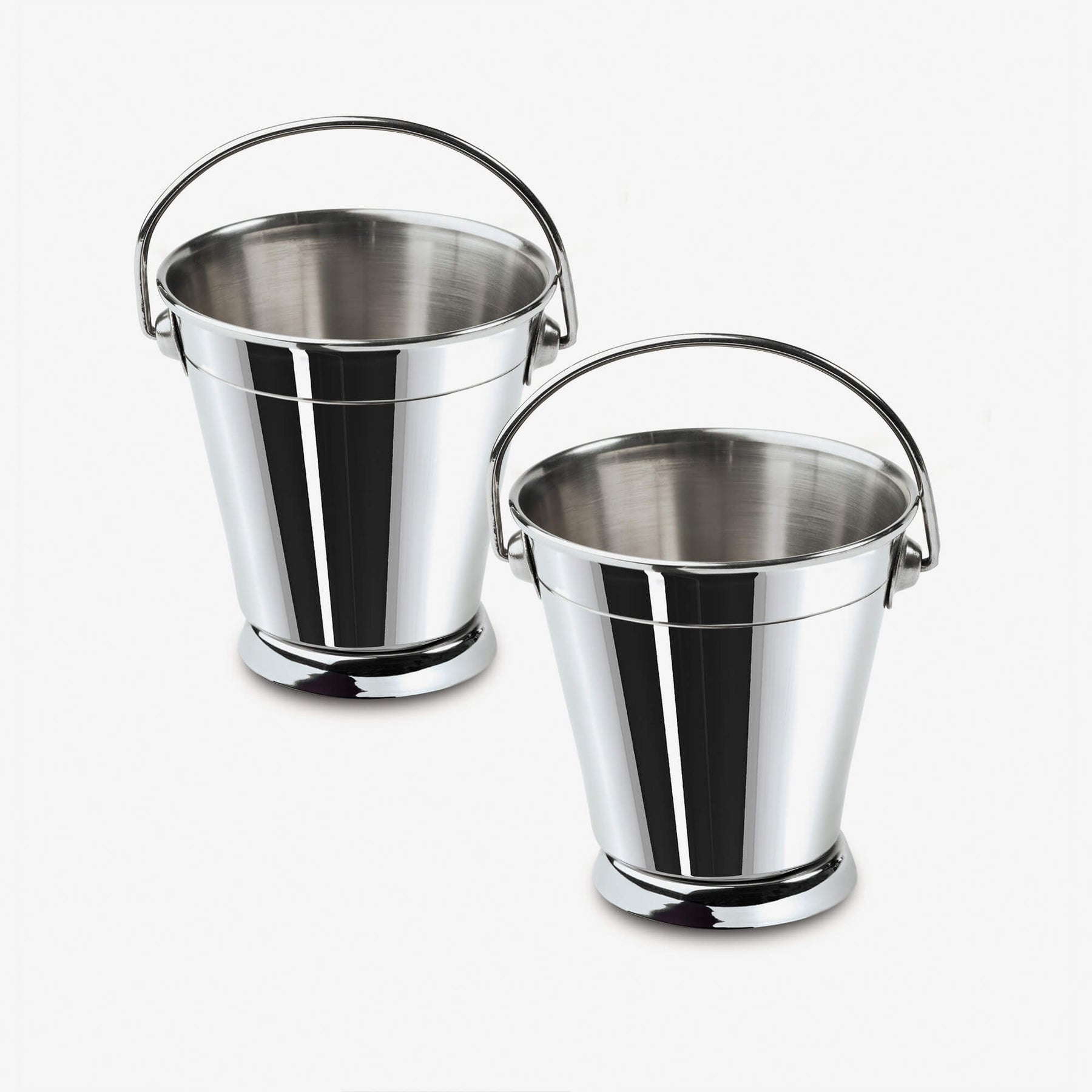 Mini Stainless Steel Serving Bucket, Set of 2