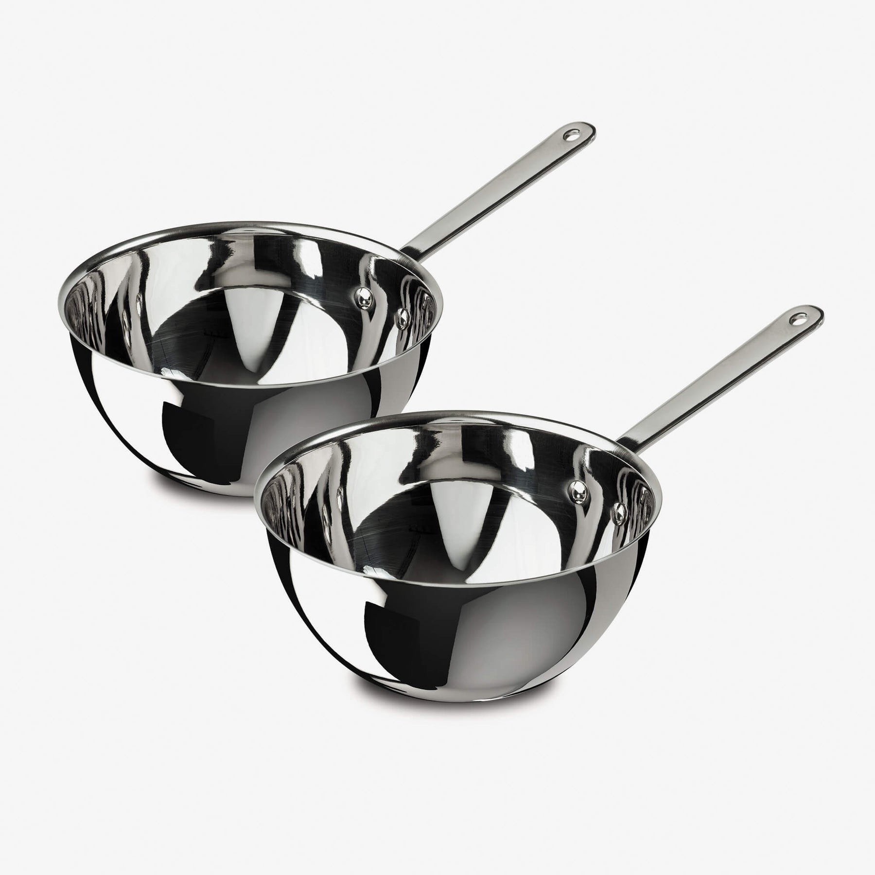Mini Stainless Steel Wok, 11cm, Set of 2