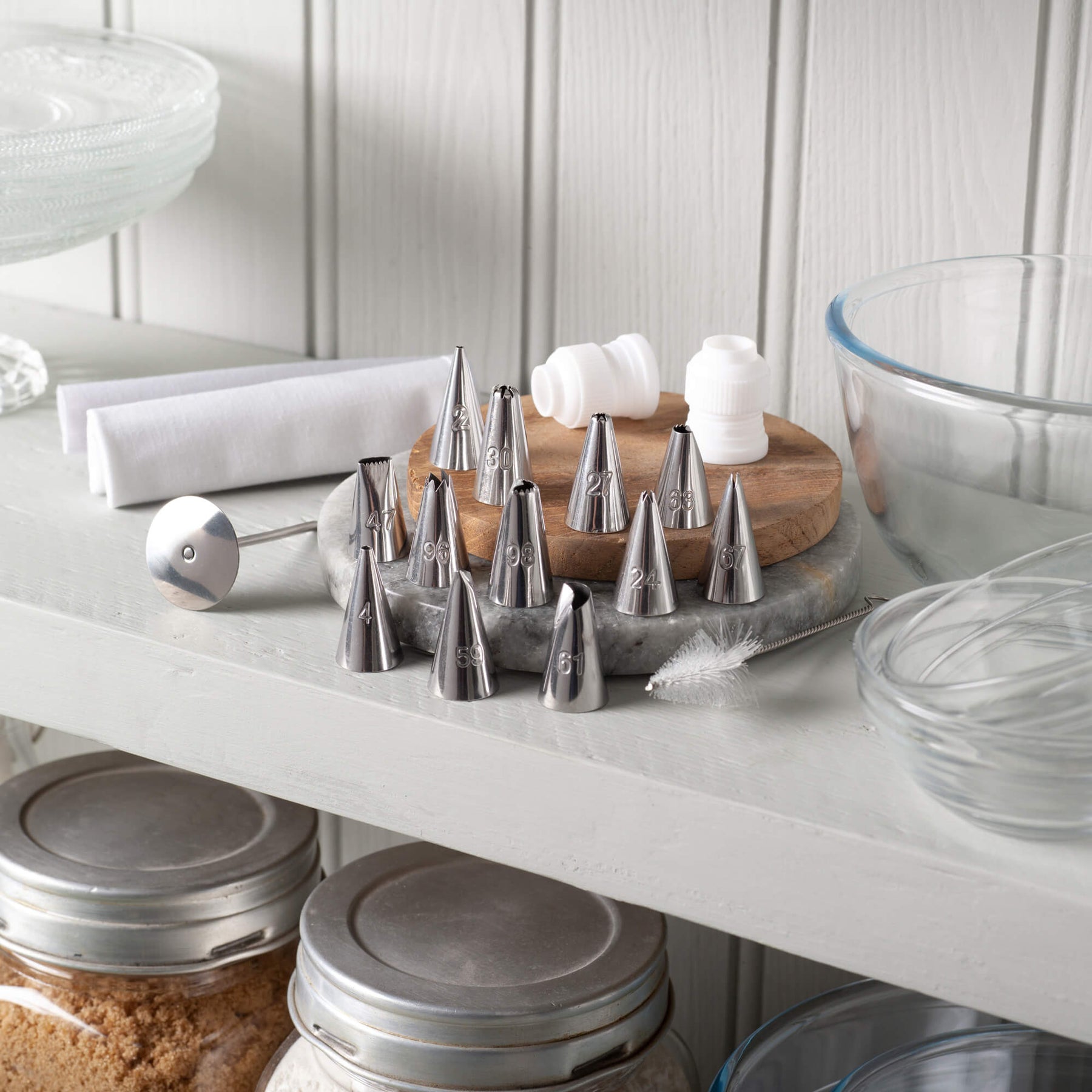 Icing Set with Bag, Nozzles & Cleaning Brush